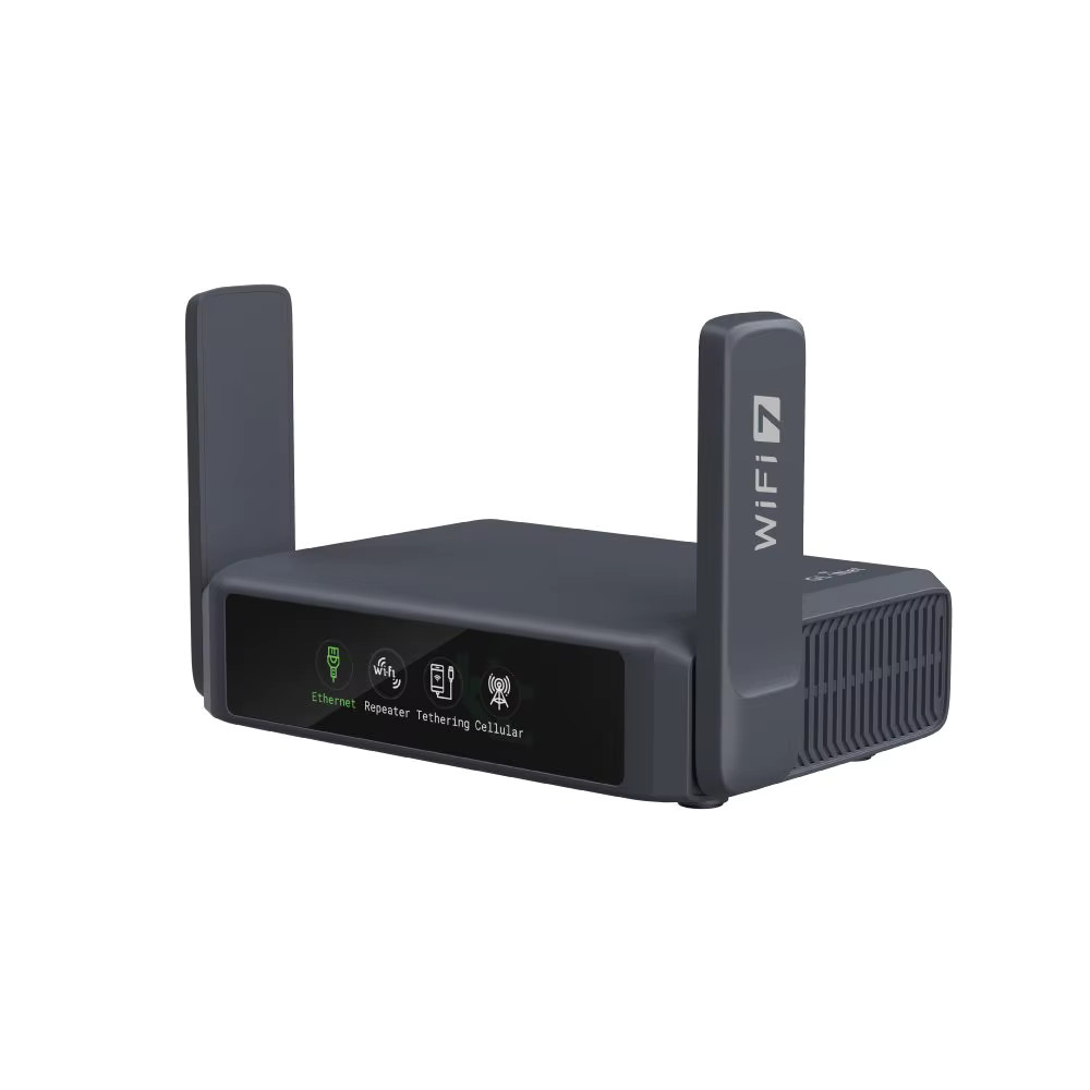 GL.iNet Slate 7 GL-BE3600 Wi-Fi 7 Travel Router Dual 2.5G Ports Touchscreen VPN