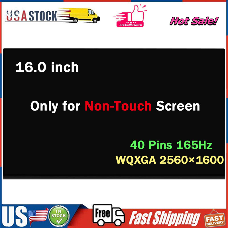 B160QAN02.Q LCD Screen Replacement 165Hz 40PIN WQXGA 2560x1600 IPS LED Display
