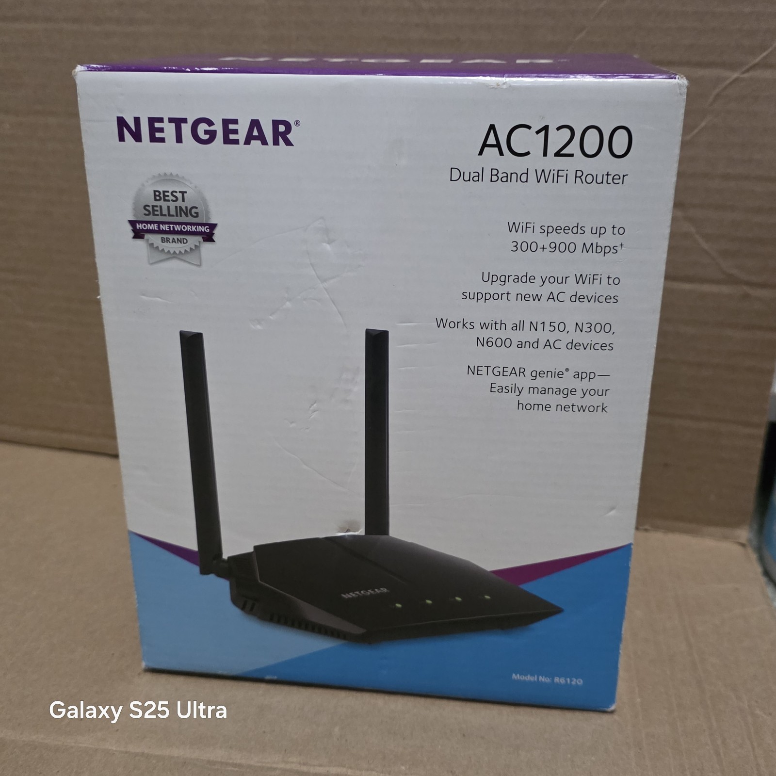 NETGEAR Ac1200 Dual Band WiFi Router Model R6120