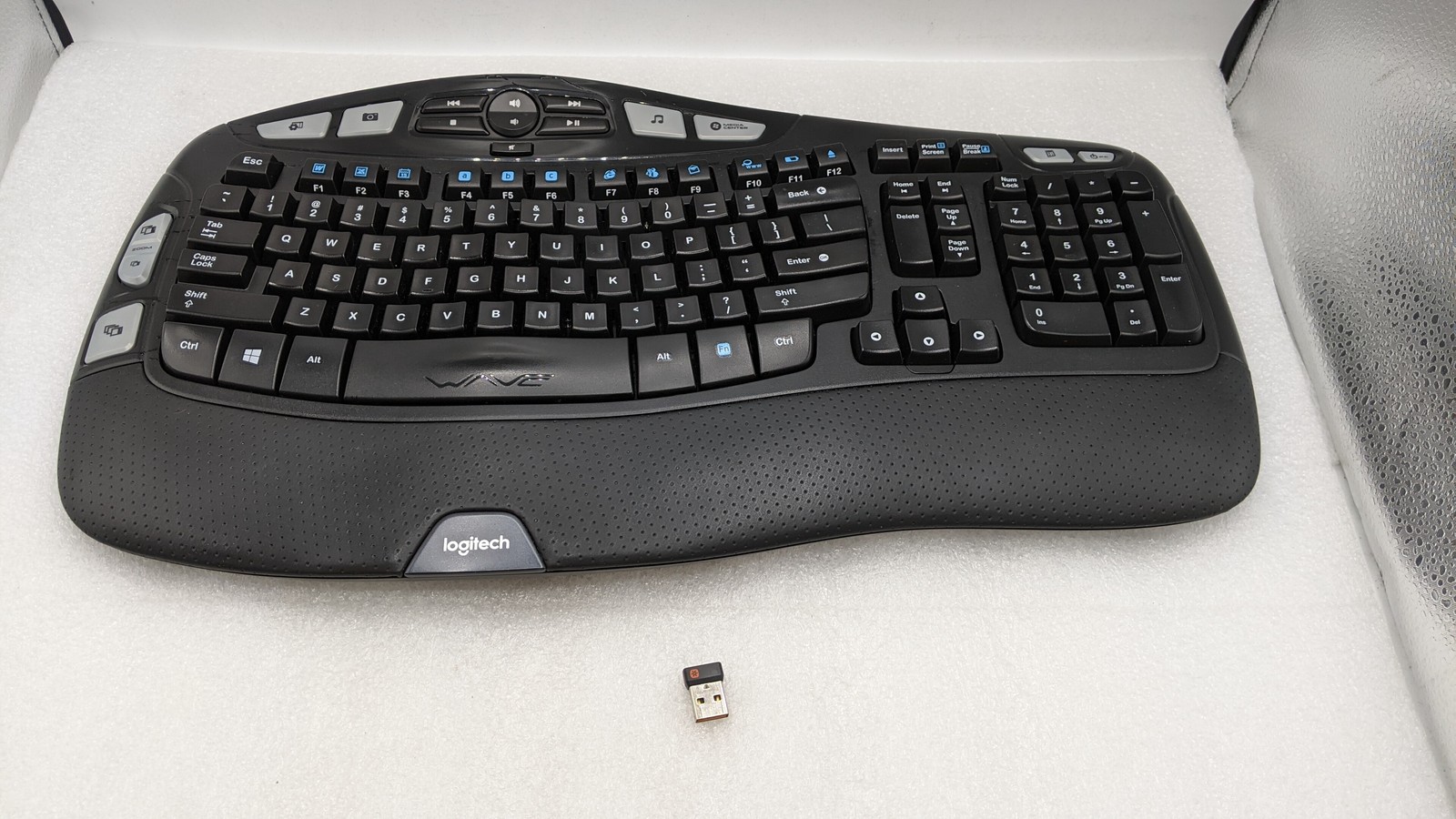 Logitech K350 ( Y-RBN90 ) Wireless Comfort Wave Ergonomic Keyboard W/ UNIFY USB