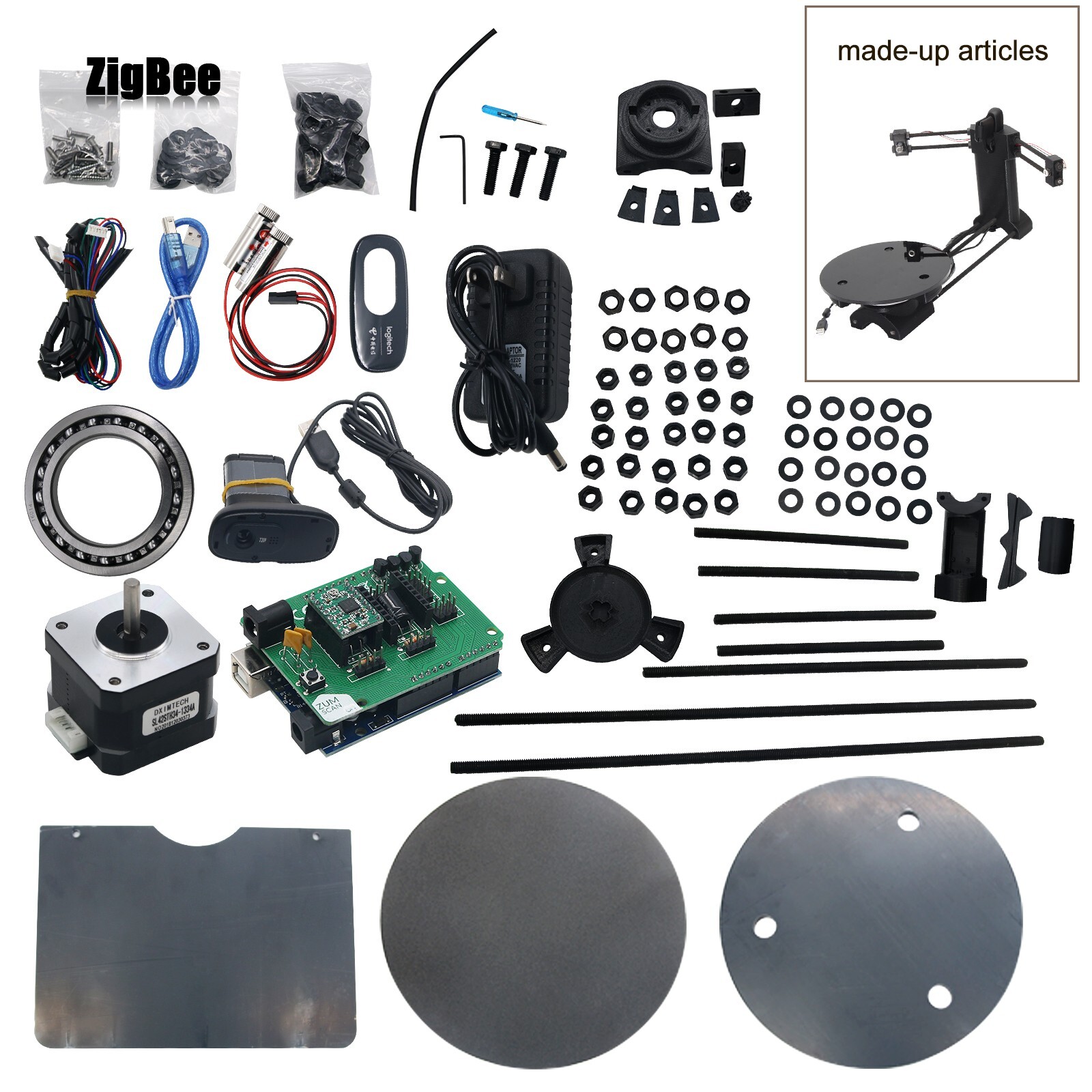 NEW 3D Open Source DIY 3D Scanner Kit Advanced Laser Scanner w/ C270 Camera 3D