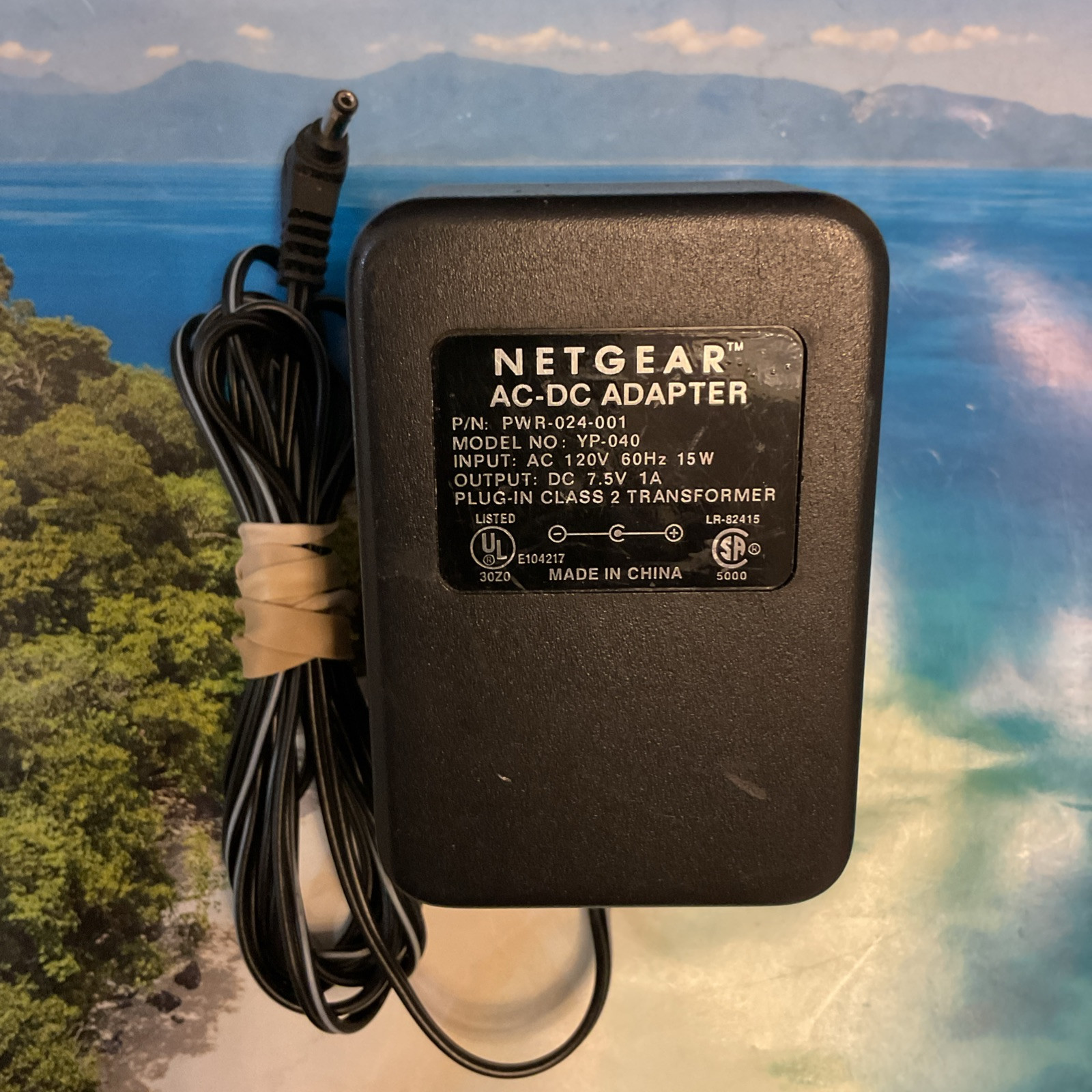 Genuine NETGEAR PWR-024-001 YP-040 Output 7.5V 1A Power Supply Adapter