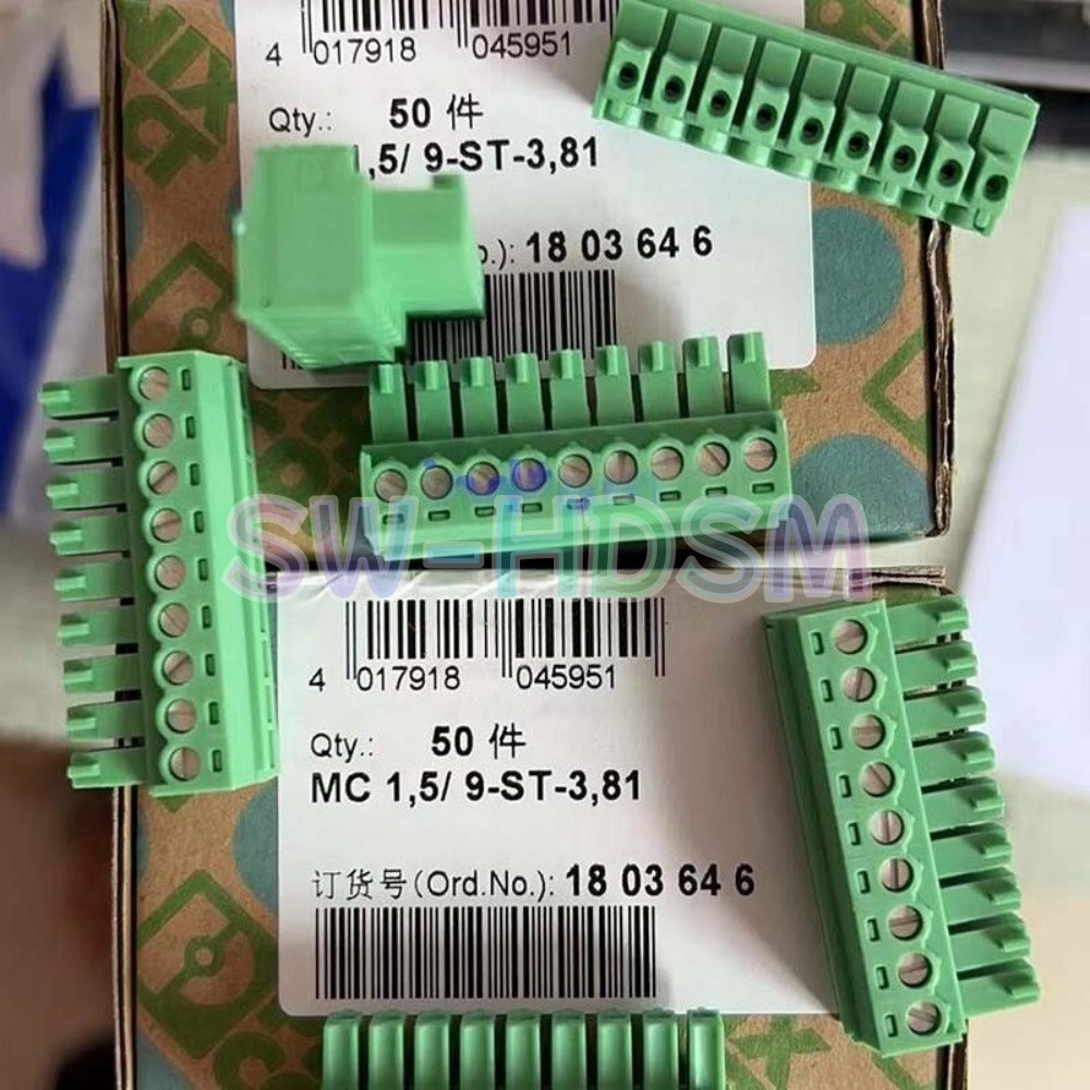 50PCS/Box For Phoenix Contact MC1.5/9-ST-3.81 Connector 1803646 Spacing 3.81mm#