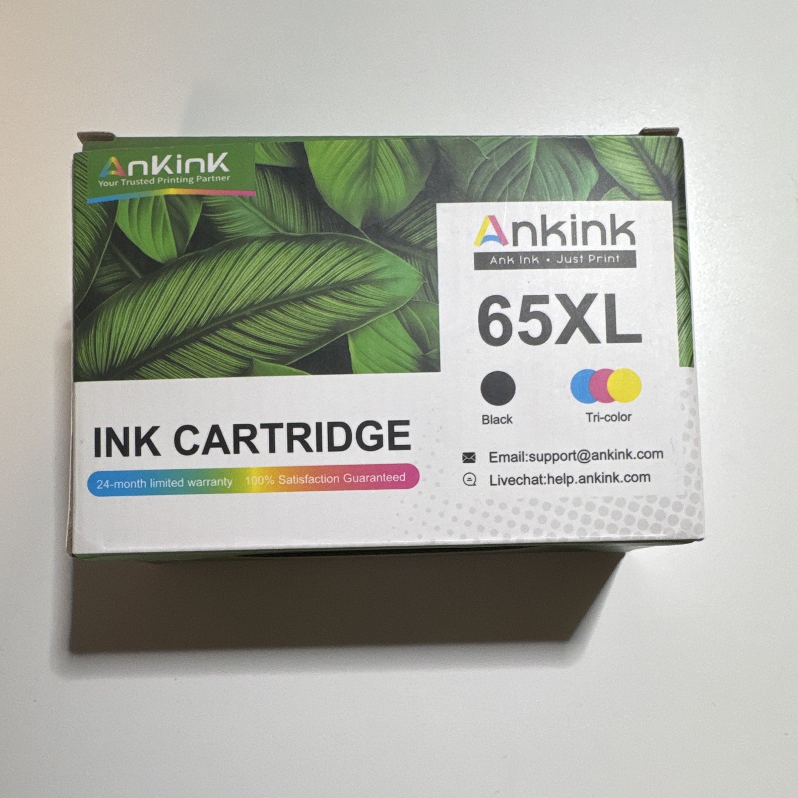 ANKINK 65XL Ink Cartridge Black & Tri-Color Combo Pack Compatible with HP