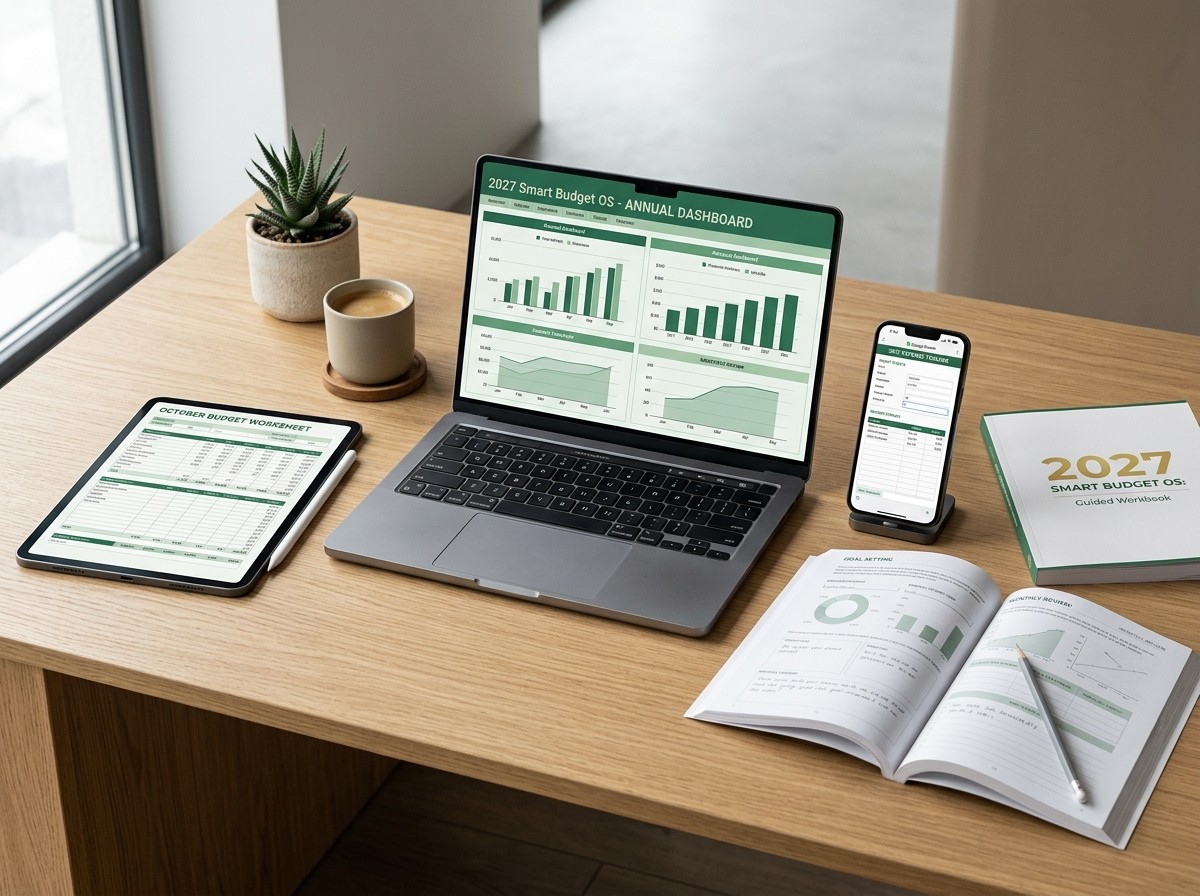 2027 Smart Budget OS: Financial Planning Spreadsheet Suite Excel Software