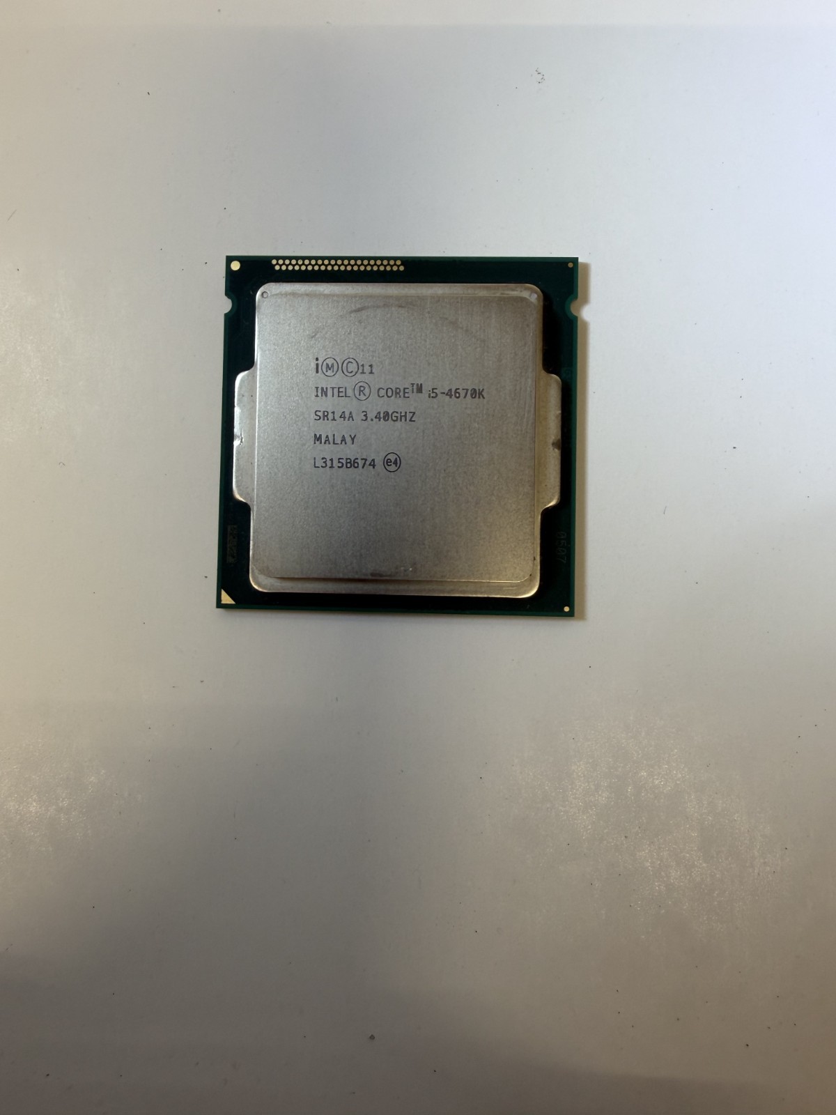 Intel Core i5-4670K SR21A LGA1150 3.5GHz Quad Core Processor Haswell Tested