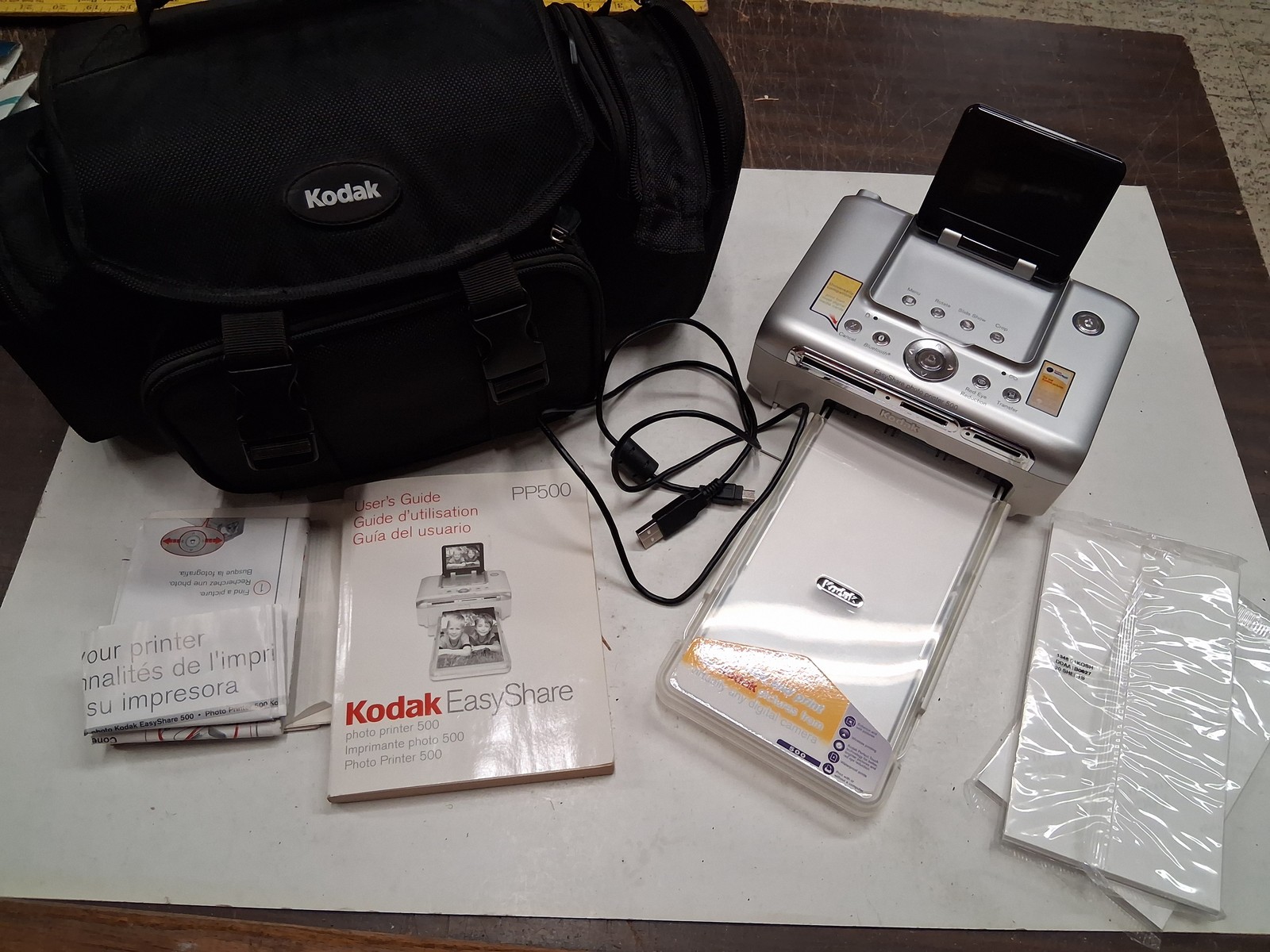 Kodak PP500 EasyShare Series 3 Thermal Printer Dock with Case & Accessories Set