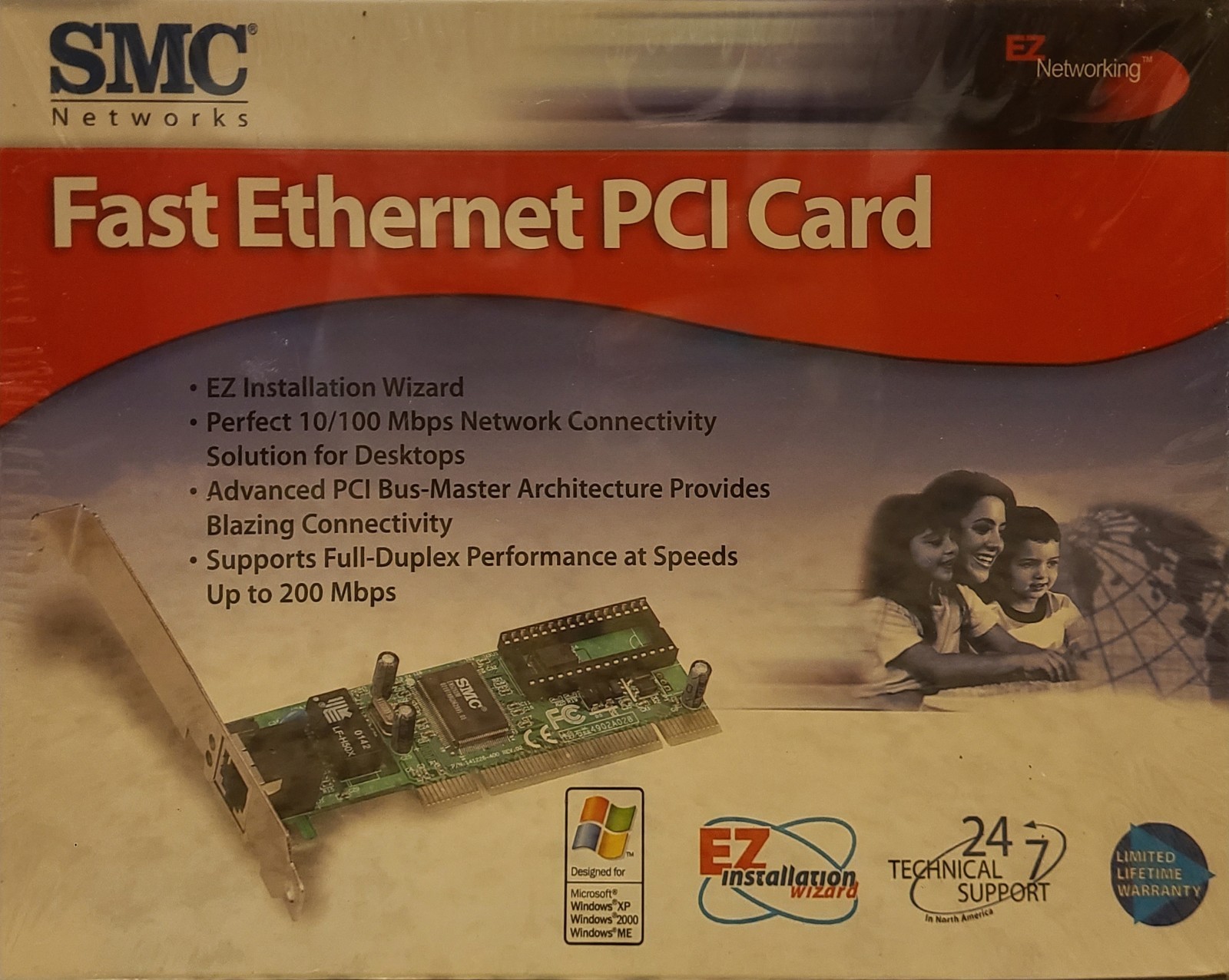 SMC Networks Fast Ethernet 10/100 PCI Card SMC1244TX