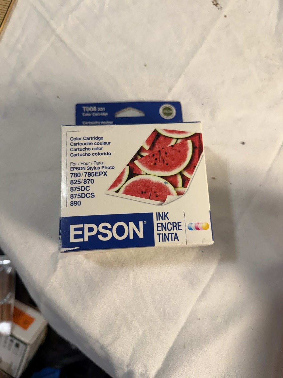 EPSON T008 201 Color Ink Cartridge Epsom Stylus Photo ***New
