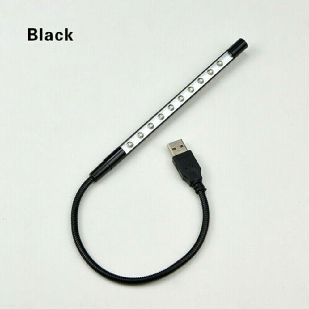 LED Light For Reading Notebook PC Study USB 10  LED Flexible Lamp Keyboard Night
