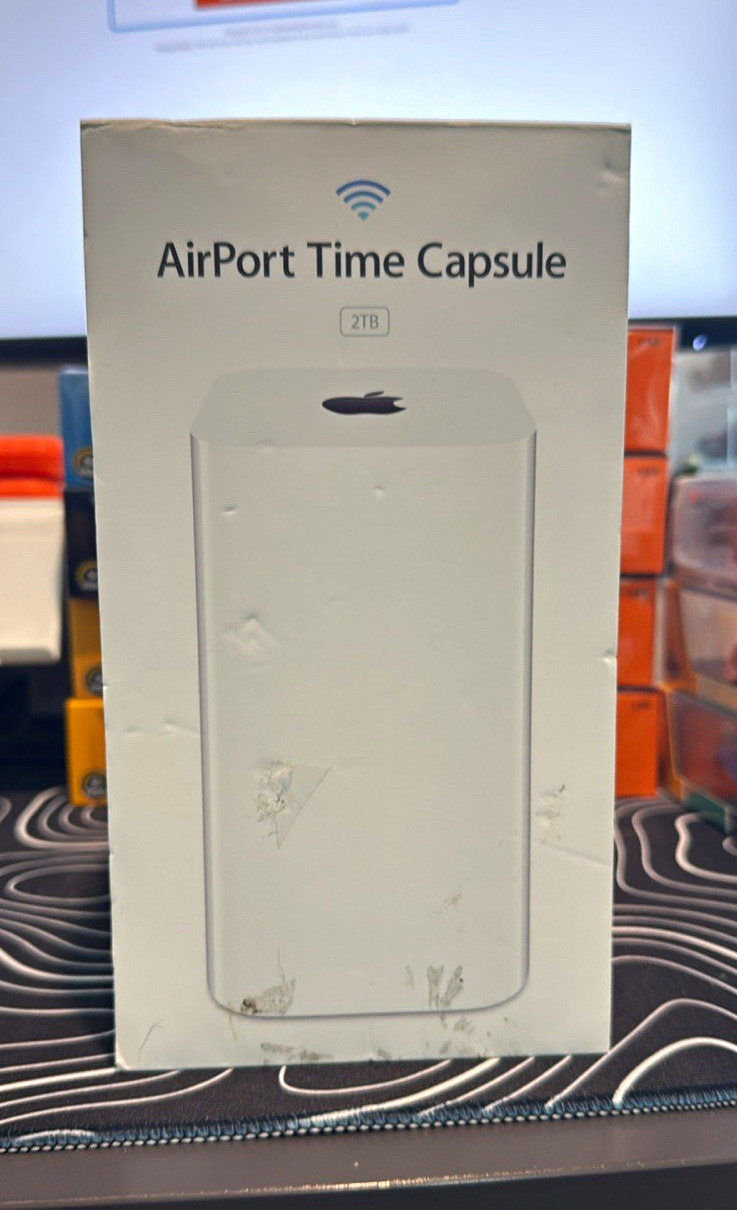 Apple AirPort Time Capsule Wi-Fi Router 802.11ac Dual-Band White 3 LAN USB