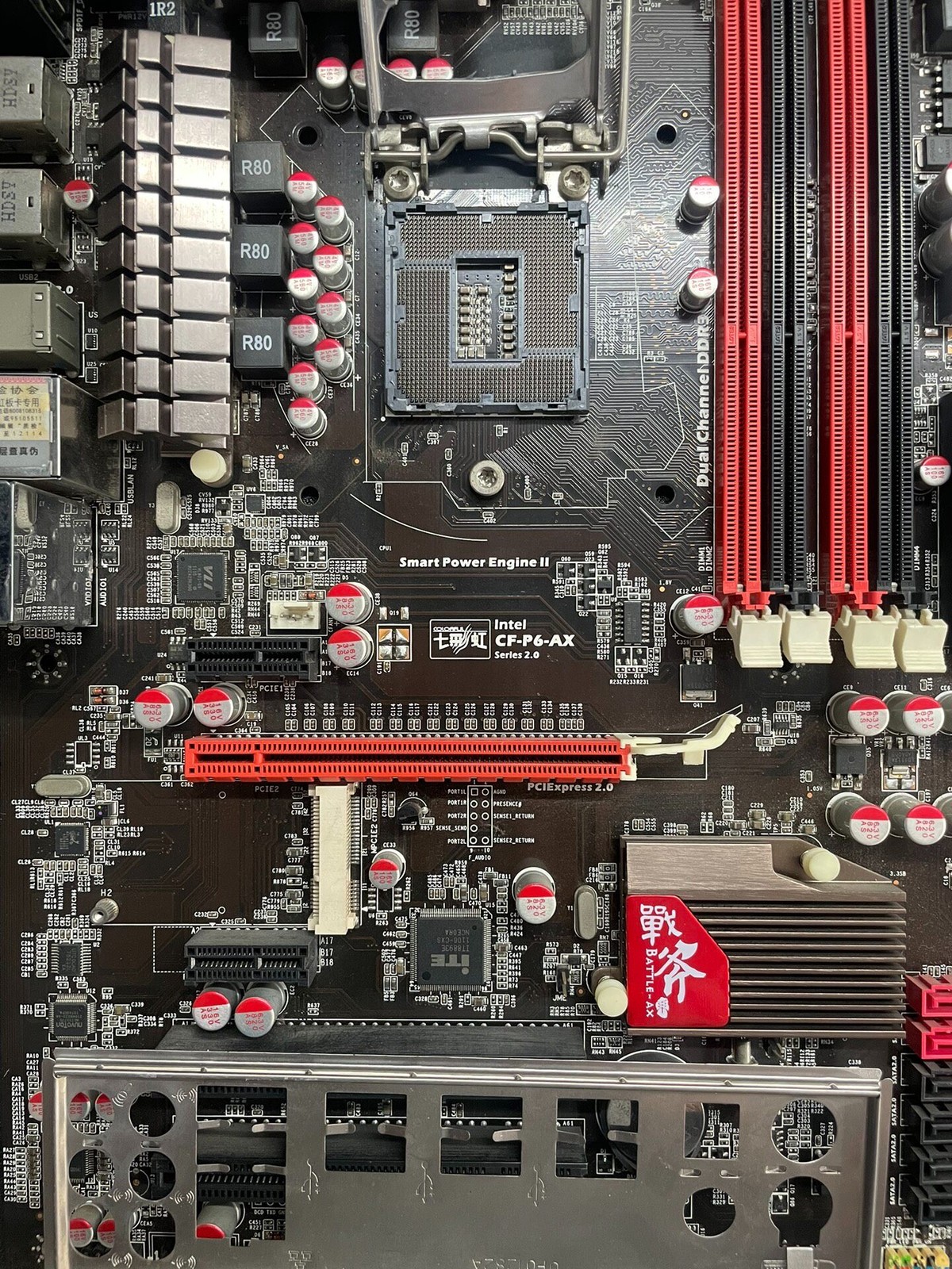Colorful Battle Axe H61 LGA1155 DDR3 ATX Motherboard, Original I/O Shield