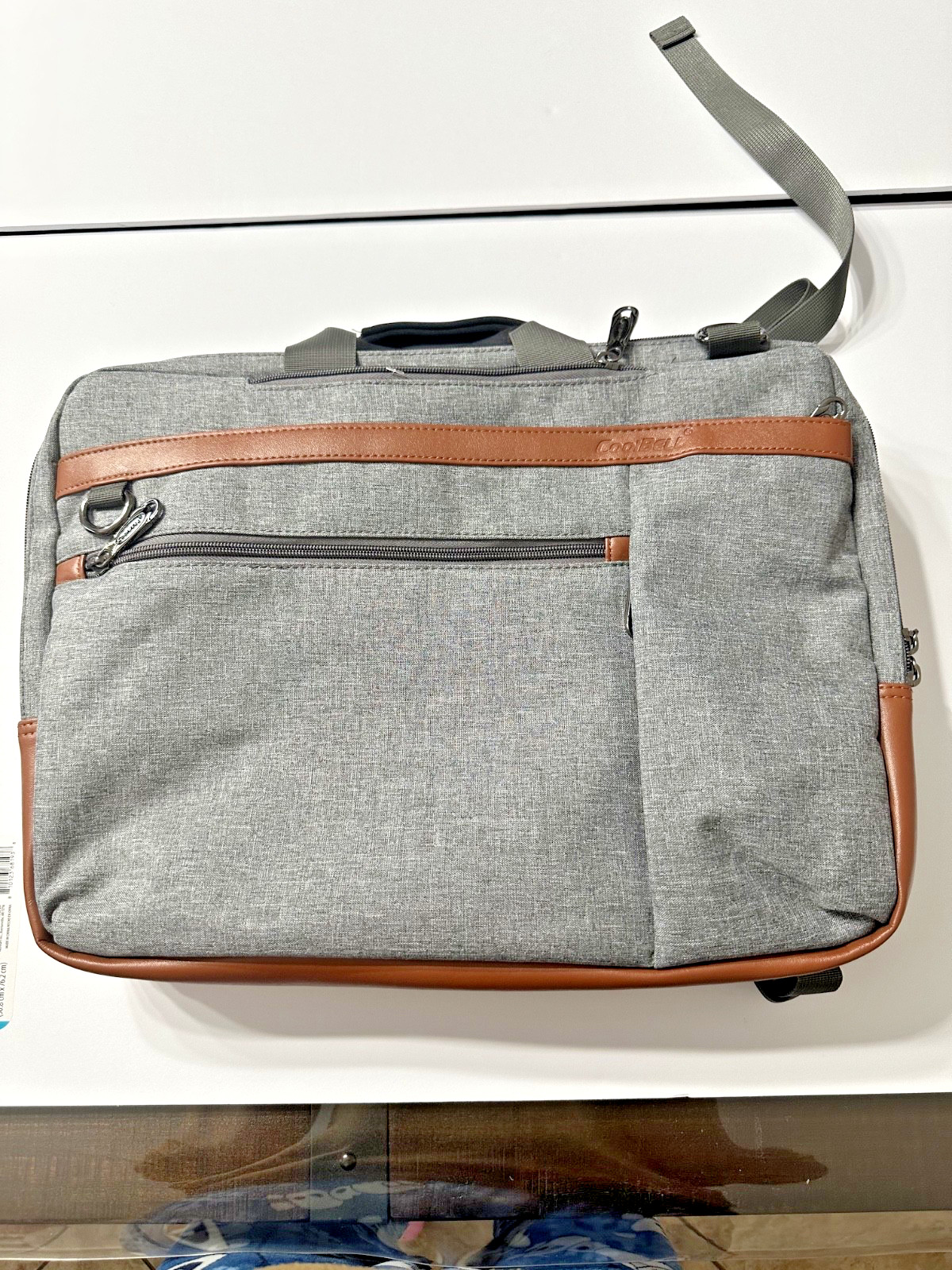 CoolBELL Laptop Bag Padded Multi-Functional Travel Shoulder Strap