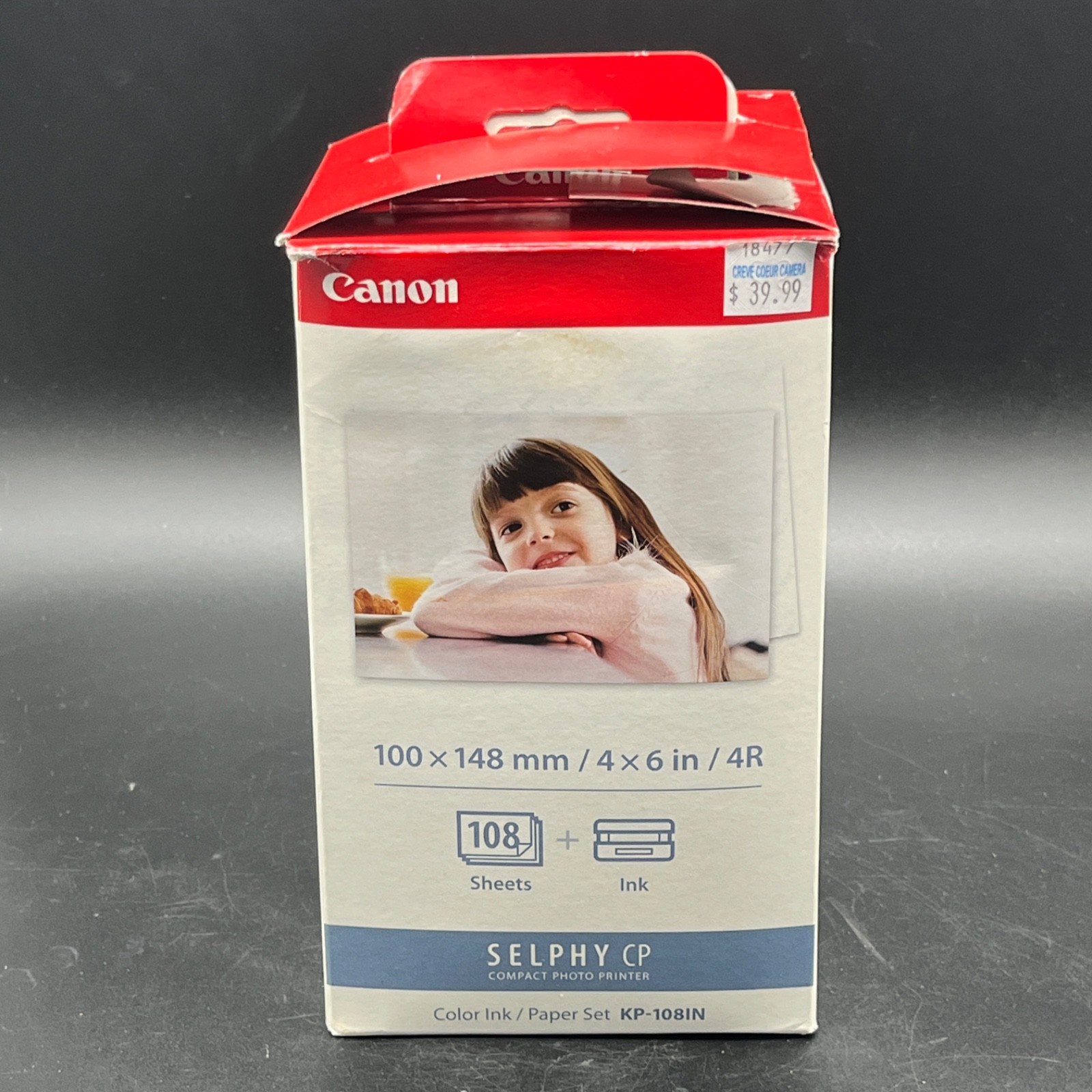 Canon Selphy CP1500 CP1300 CP1200 4x6 108 sheets Color Ink Paper Set KP-108IN