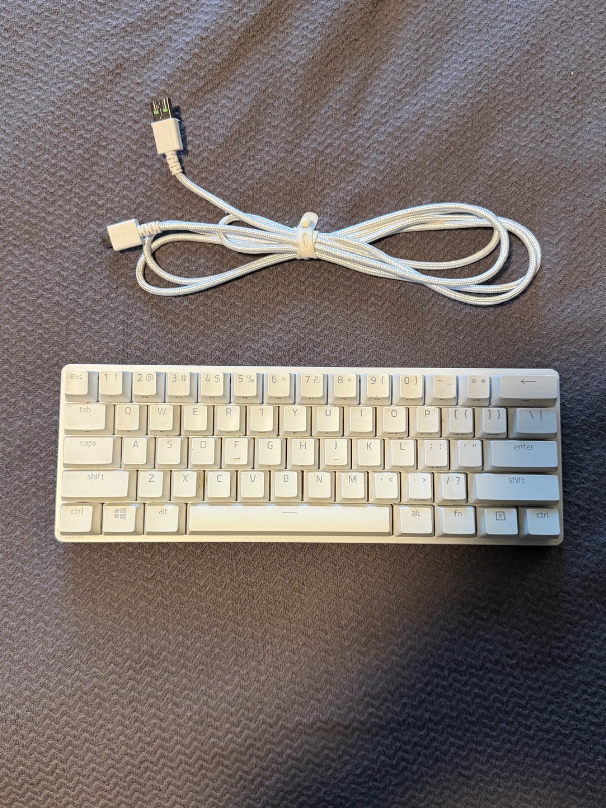 Razer Huntsman Mini 60% Gaming Keyboard Mercury White Linear Optical RGB USB