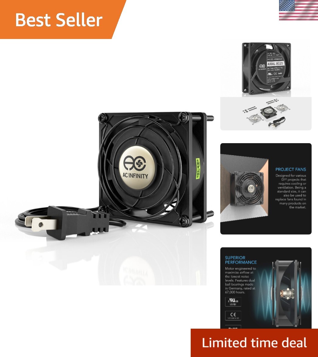 UL-Certified High-Speed Muffin Fan for DIY Cooling & Ventilation Projects
