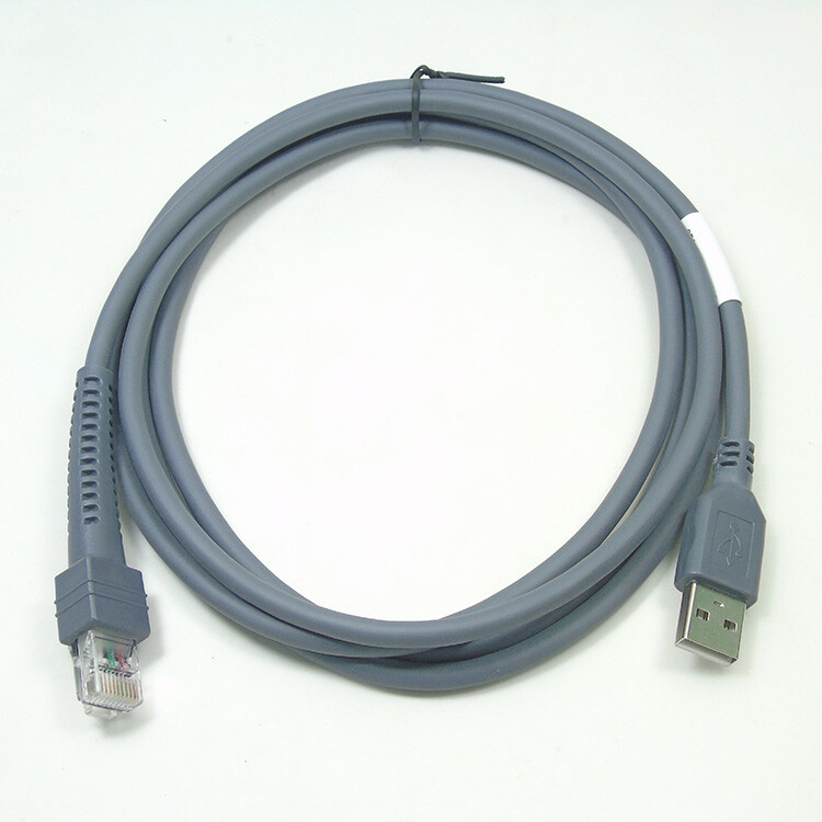 Power Cord for Motorola Symbol LS2208 LS4208 DS9208 BarCode Scanner USB Cable