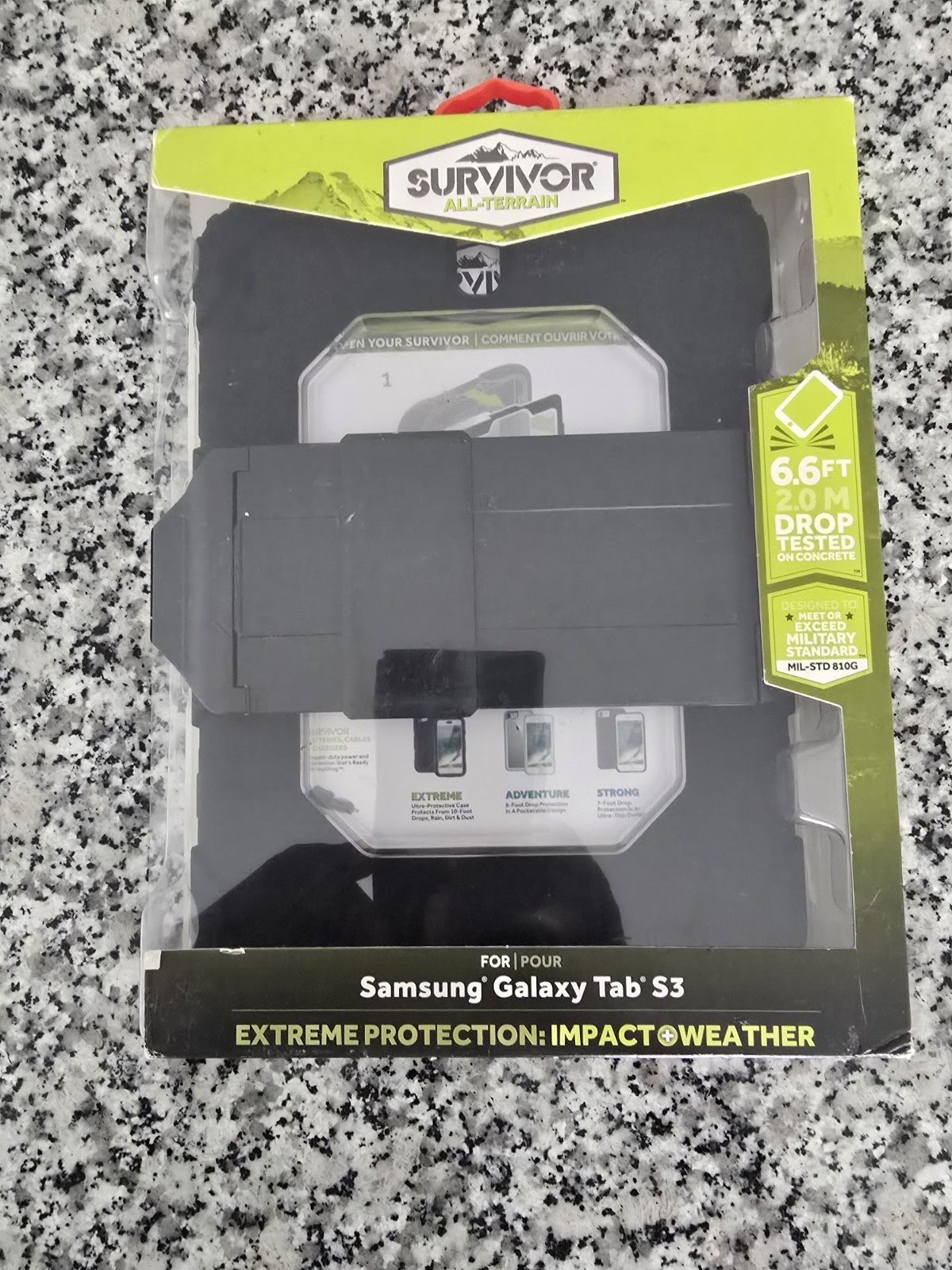 GRIFFIN SURVIVOR ALL TERRAIN CASE COVER FOR SAMSUNG Galaxy Tab S3 - BLACK