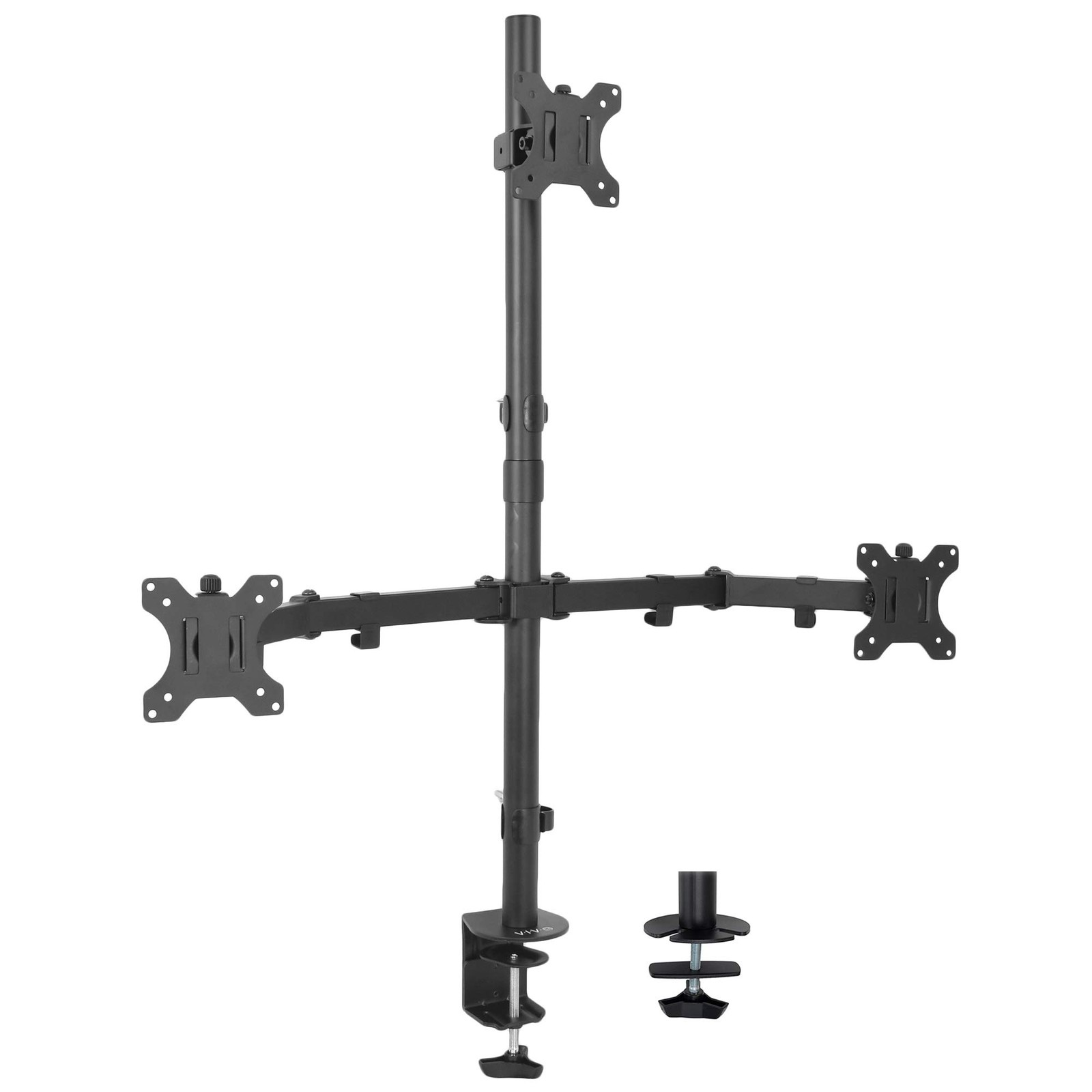 VIVO Triple LCD Monitor Desk Mount Stand Heavy Duty and Fully Adjustable, 3
