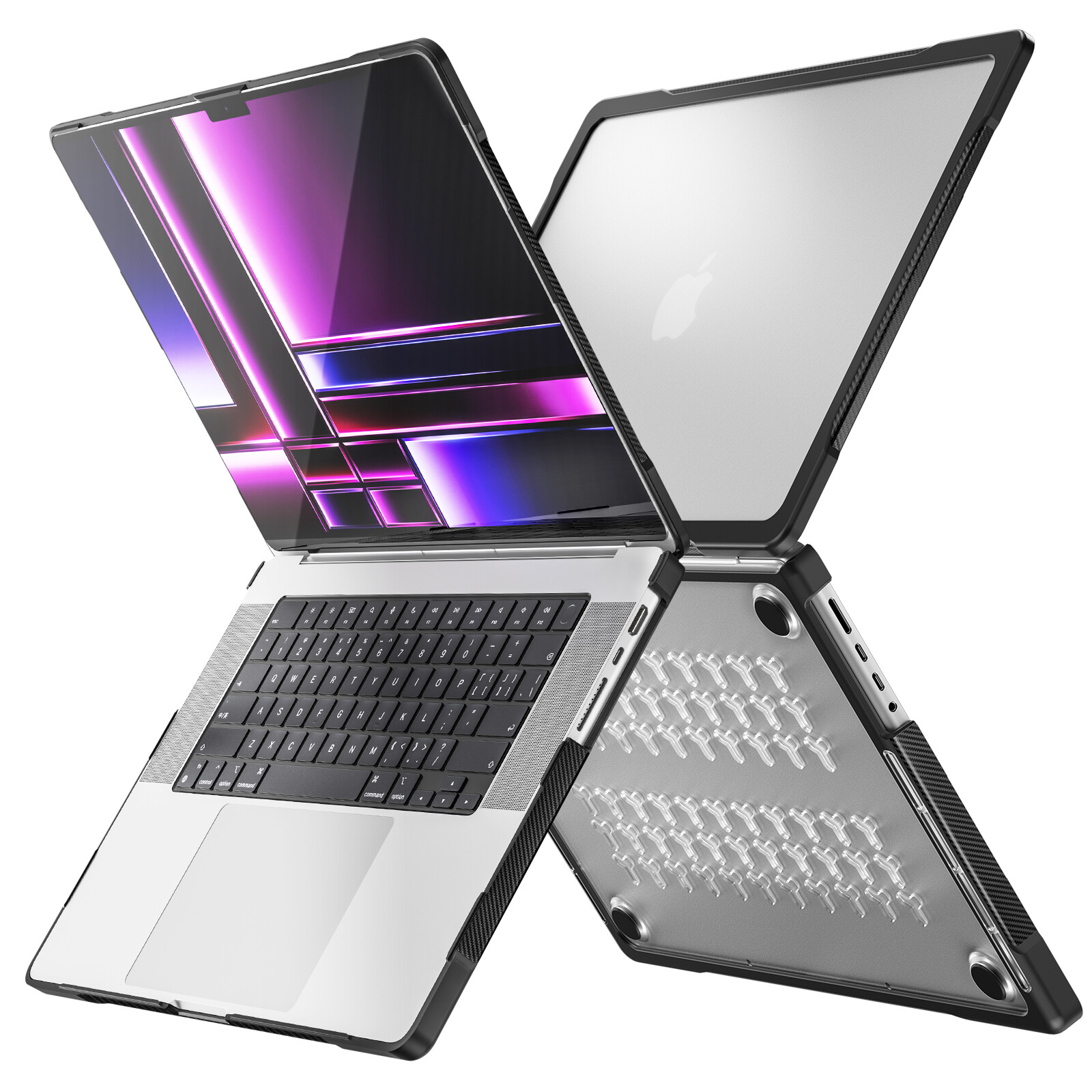 TPU+PC Shockproof Hard Shell Case for MacBook Pro 16" M1/M2/M3/M4/M5 Pro Max