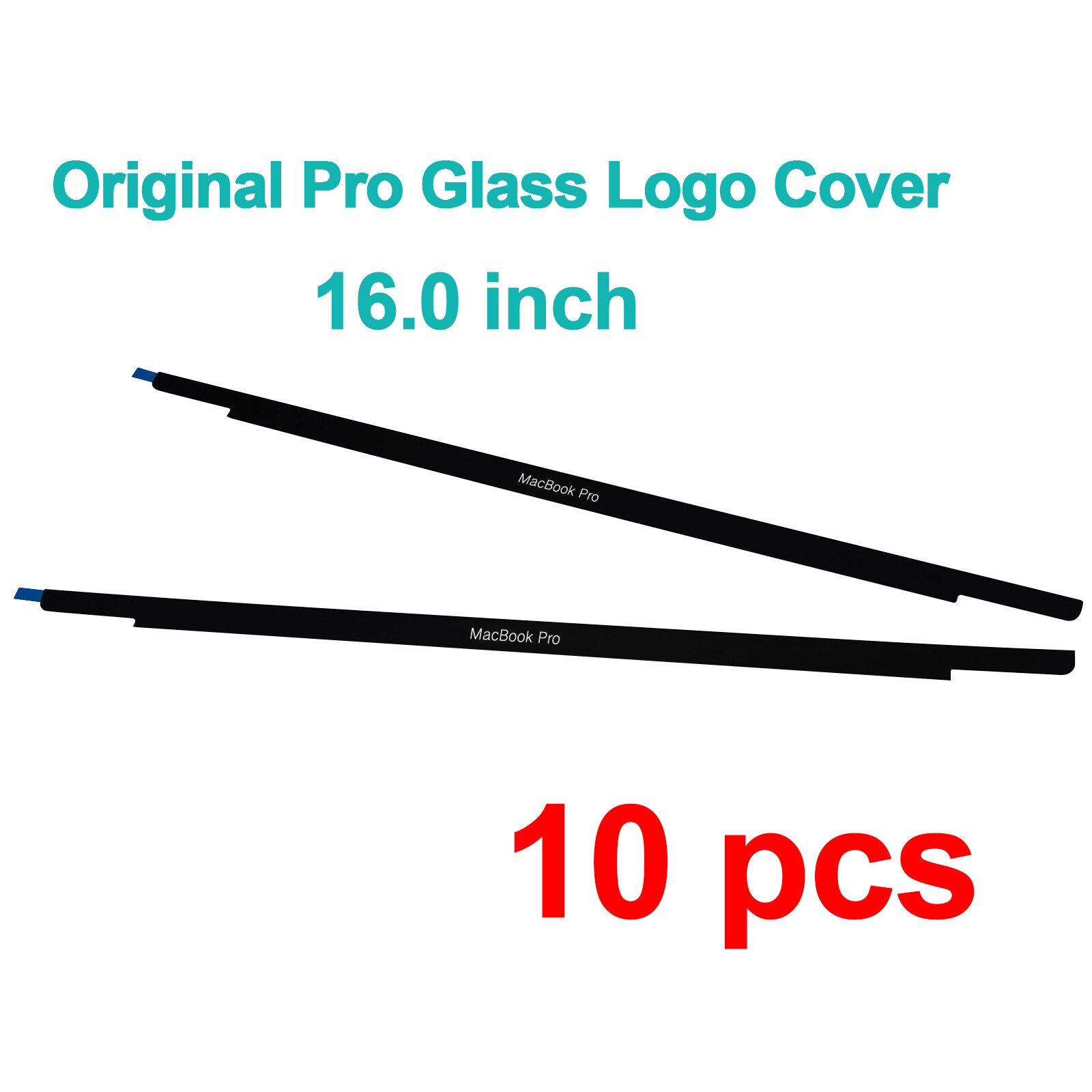 10PCS Original Front Glass Trim Bezel Logo Cover for MacBook Pro 16" A2141 2019