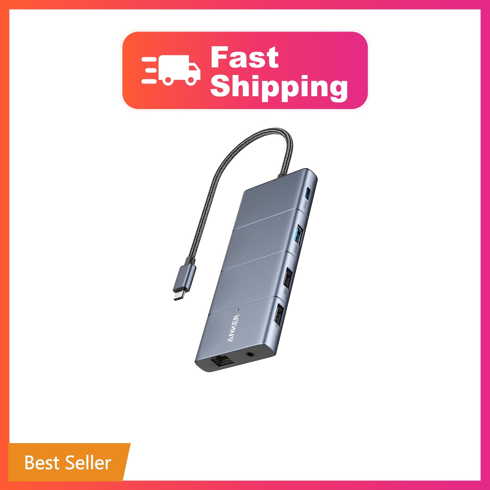 Anker USB-C Hub, 11-in-1 Docking Station Dual Monitor with 4K HDMI and DP | 1...