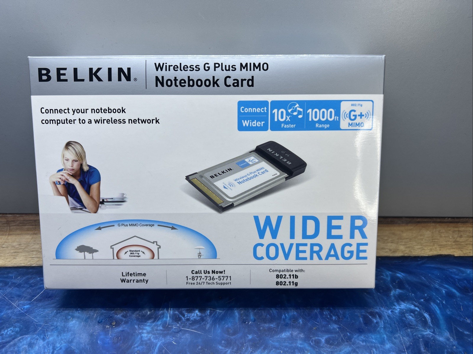 Belkin F5D9010 Wireless G Plus MIMO Laptop PCMCIA Notebook G+ WIFI Network Card