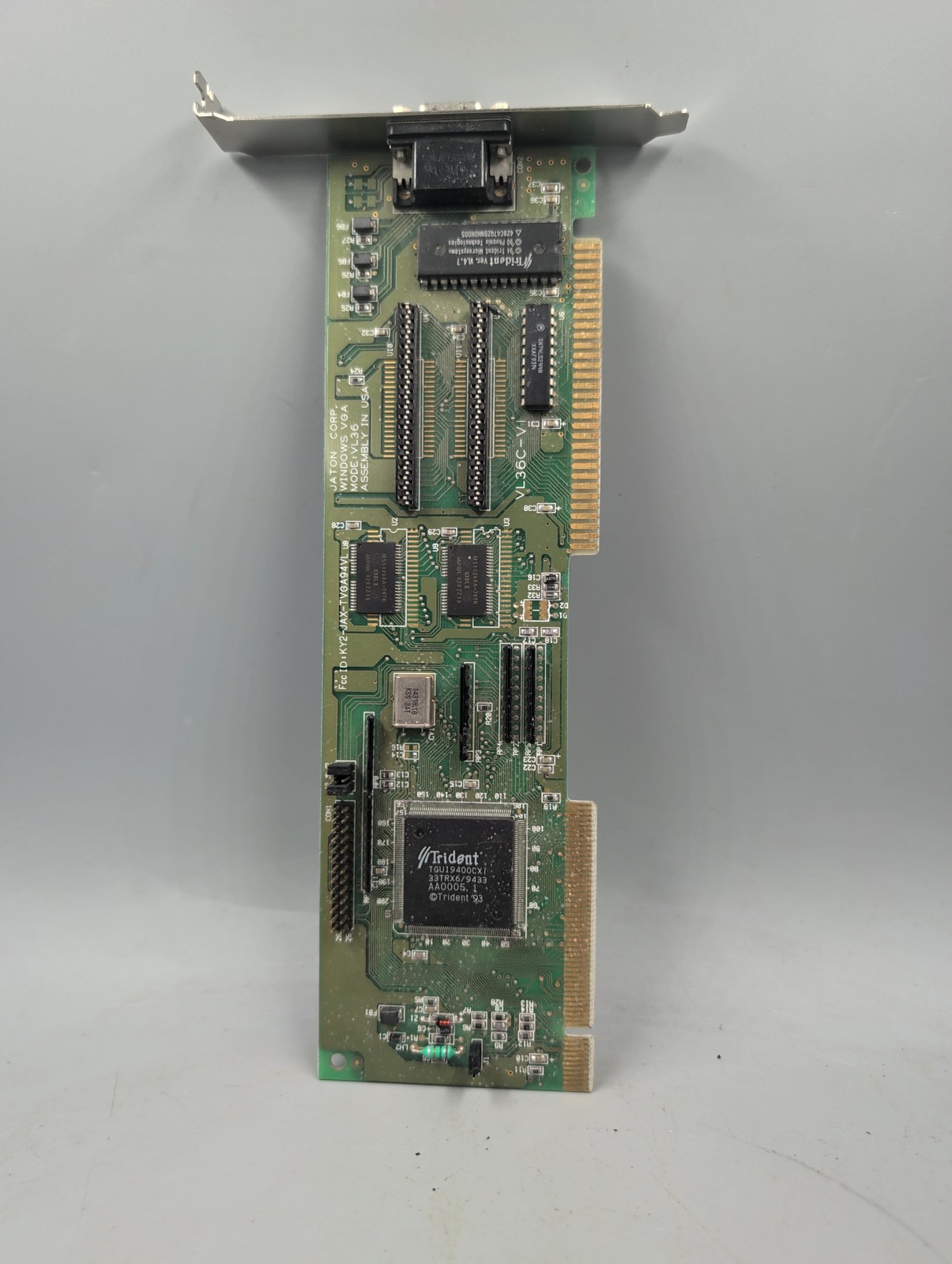 Trident TGUI9400CXi VLB VESA Local Bus 1MB VGA Card Jaton VL36 486 Untested