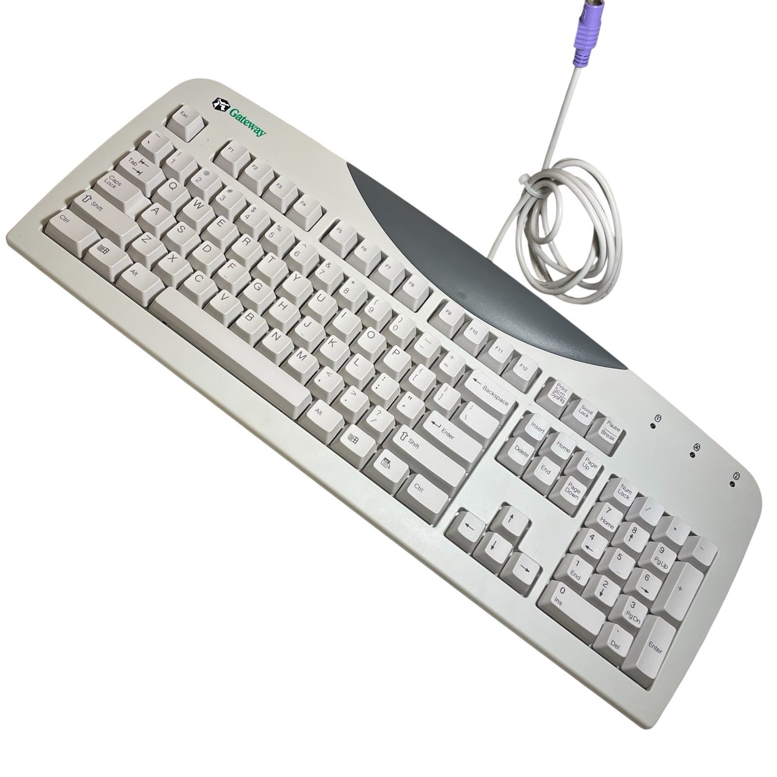 Gateway Keyboard Model Sk-9921 Vintage  Keyboard PS2 WHITE