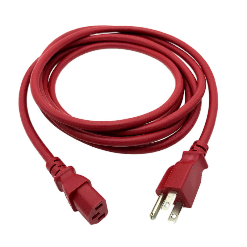 10' Red Power Cable for MACKIE THUMP SERIES TH-12A POWERED LOUDSPEAKER
