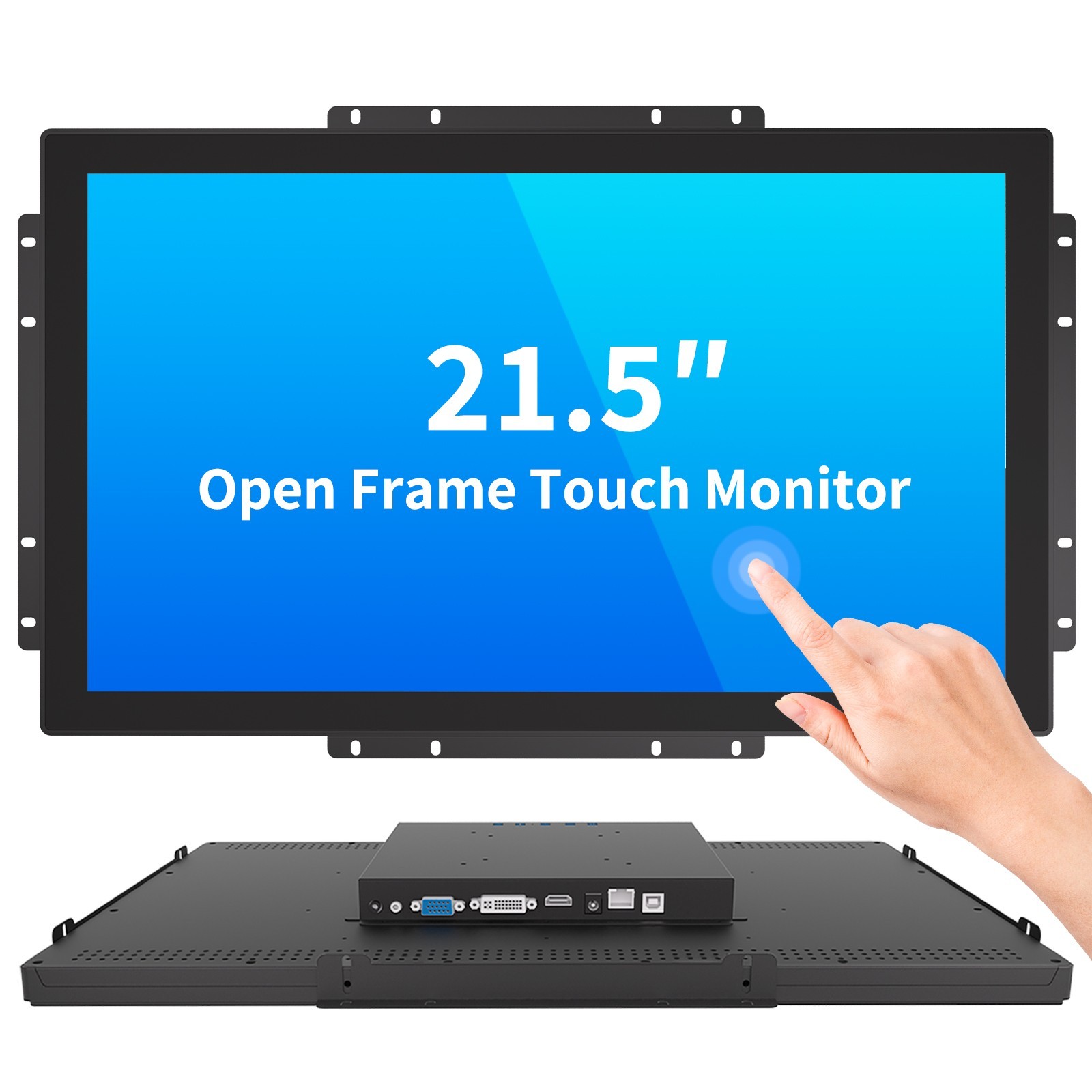 LMENGER 21.5 IN Open Frame Touch Screen Monitor, TFT LCD display, 10-point touch