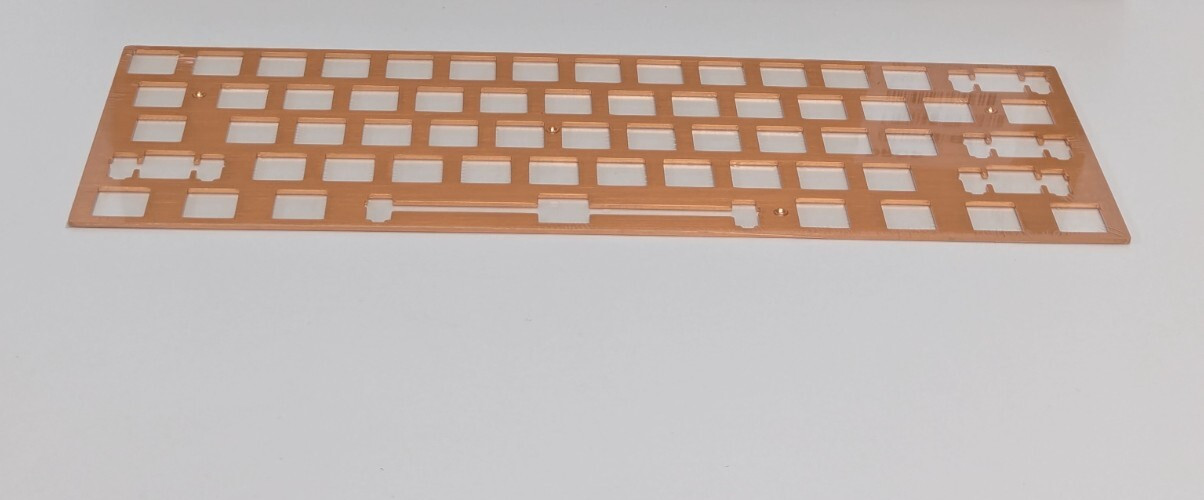 Drop + 60% Layout Switch Plate, Copper MDX-35111-3
