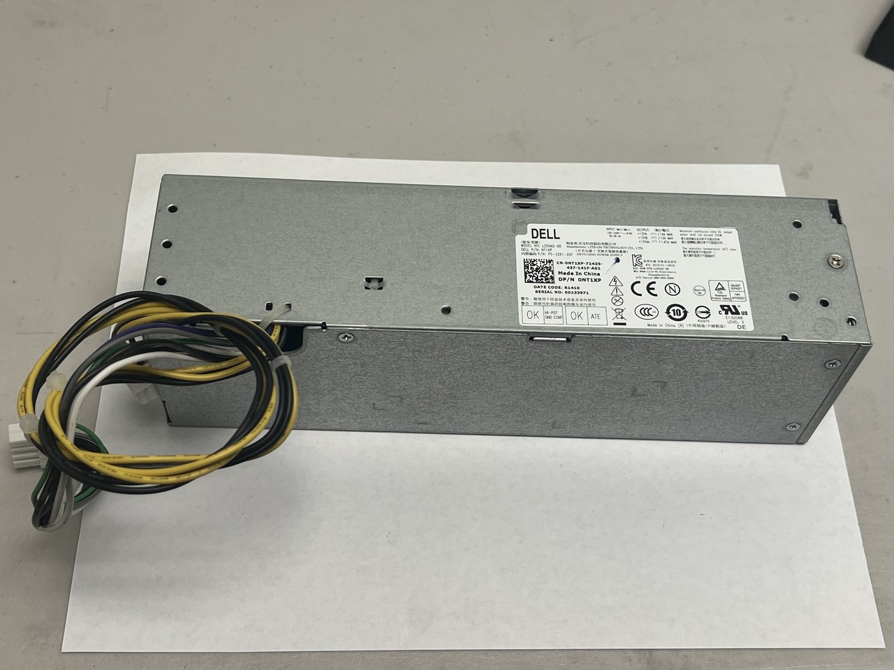 Dell 255W 80 Plus Bronze Power Supply L255AS-00 0NT1XP OptiPlex 3020 9020 SFF
