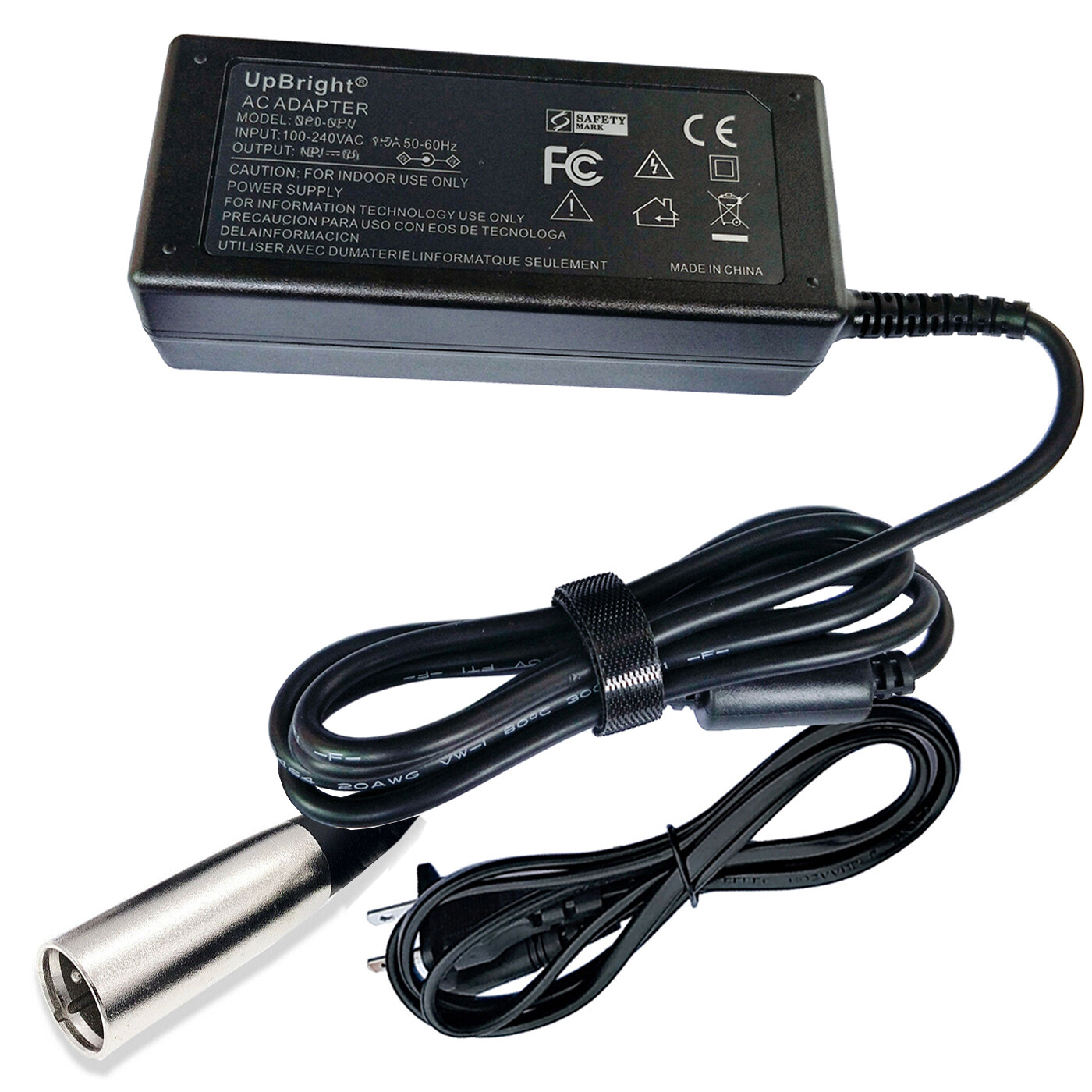 24V AC Adapter For Drive Cirrus Plus EC Folding Power Chair 3 Stage XLR Charger