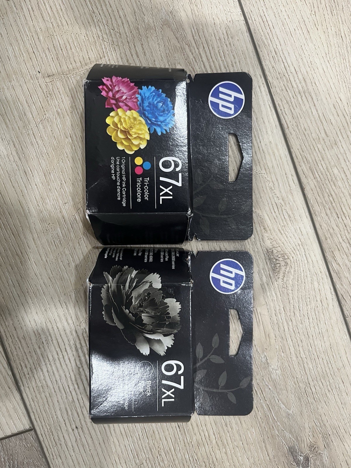 HP 67XL Genuine Black and Color Ink Cartridges Combo Set