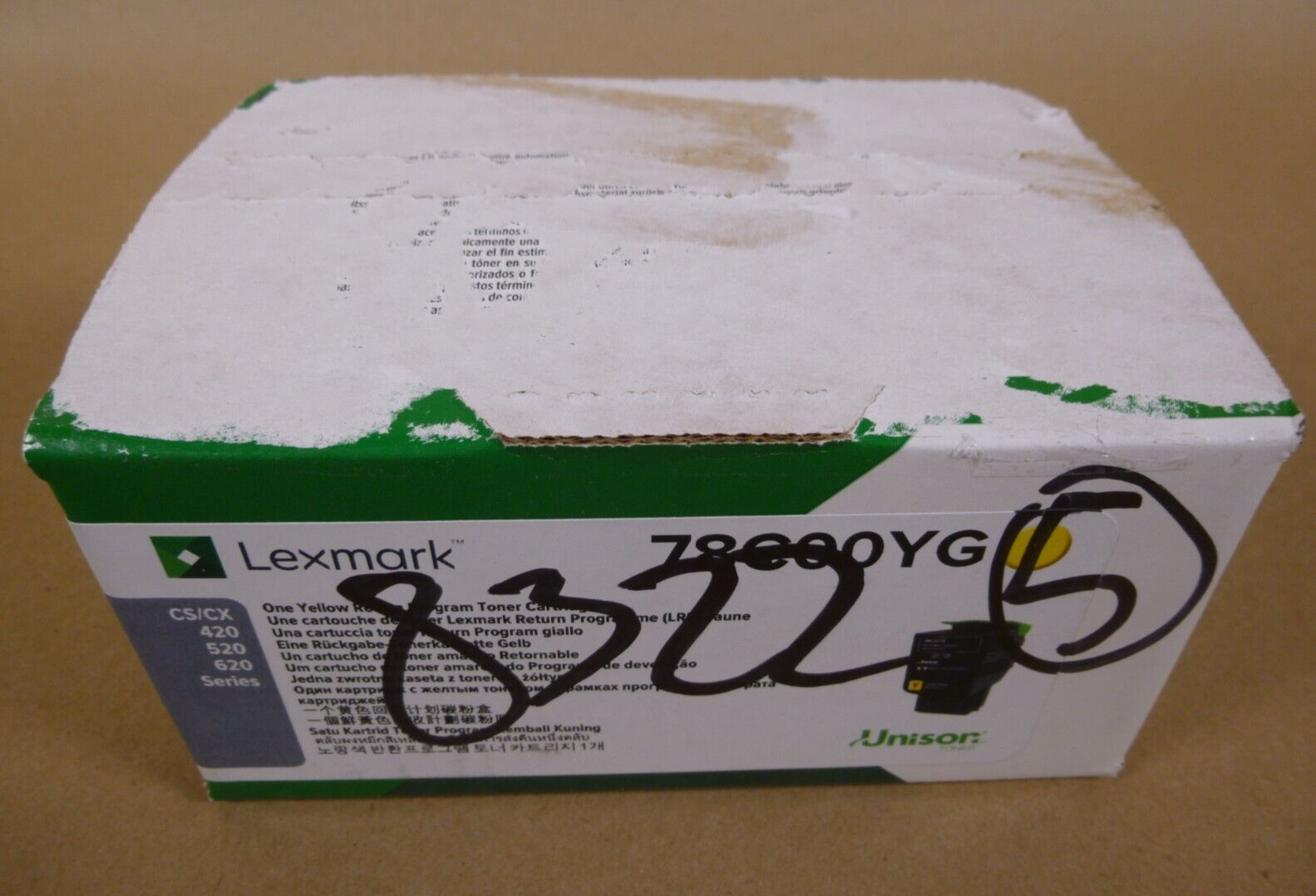 NEW Lexmark 78C00YG Yellow Return Program Toner Cartridge CS/CX 420 520 620