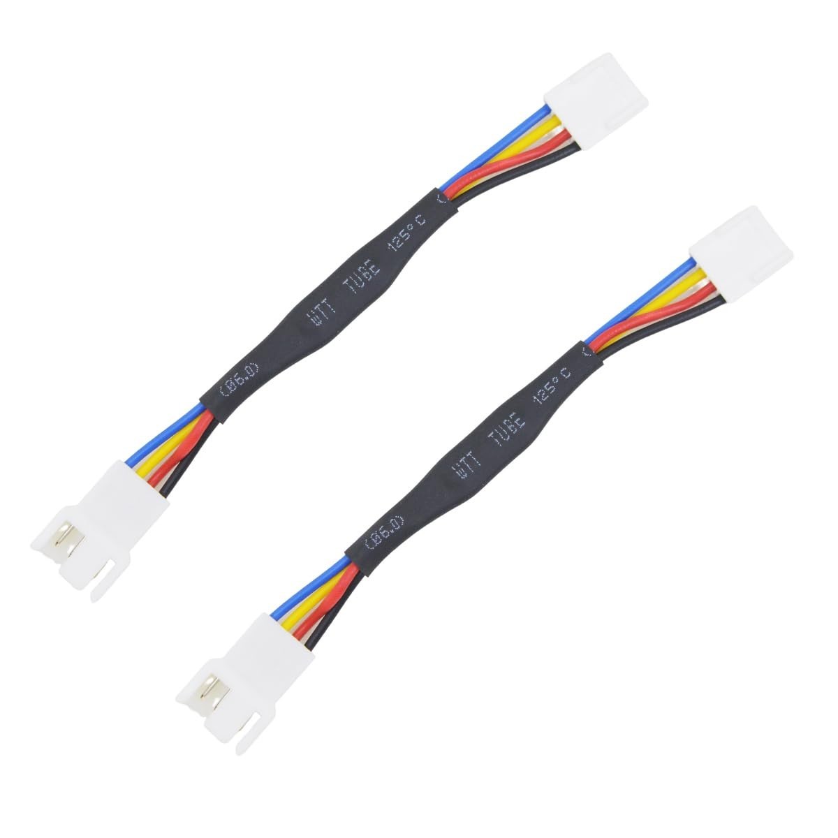 2 Packs 4-Pin PWM Fan Speed Reduction Cable, Black (Reduce 30% fan speed)