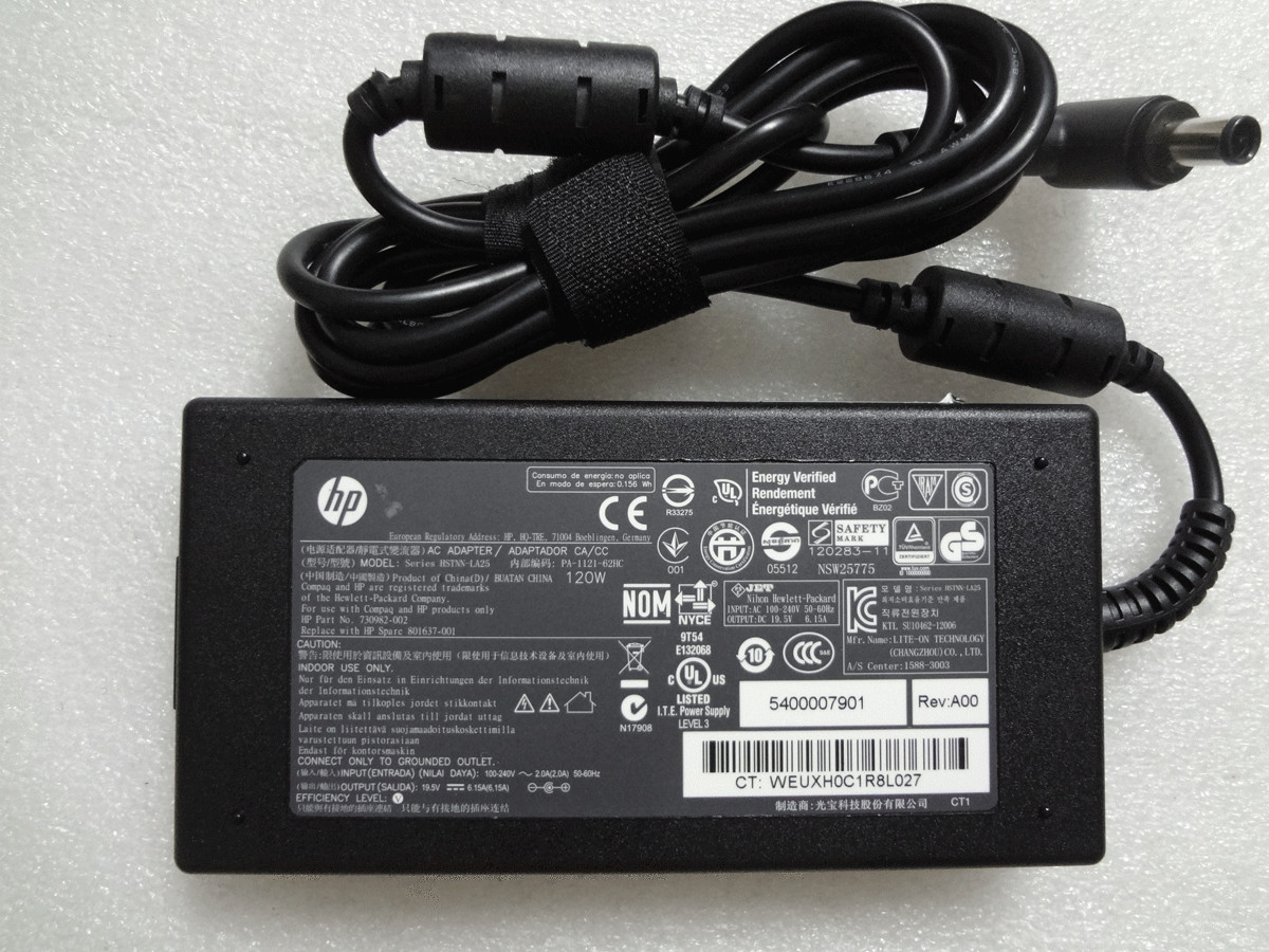 HP ProOne 400 G2 AIO 730982-002 801637-001 OEM Genuine AC Adapter 120W Slim