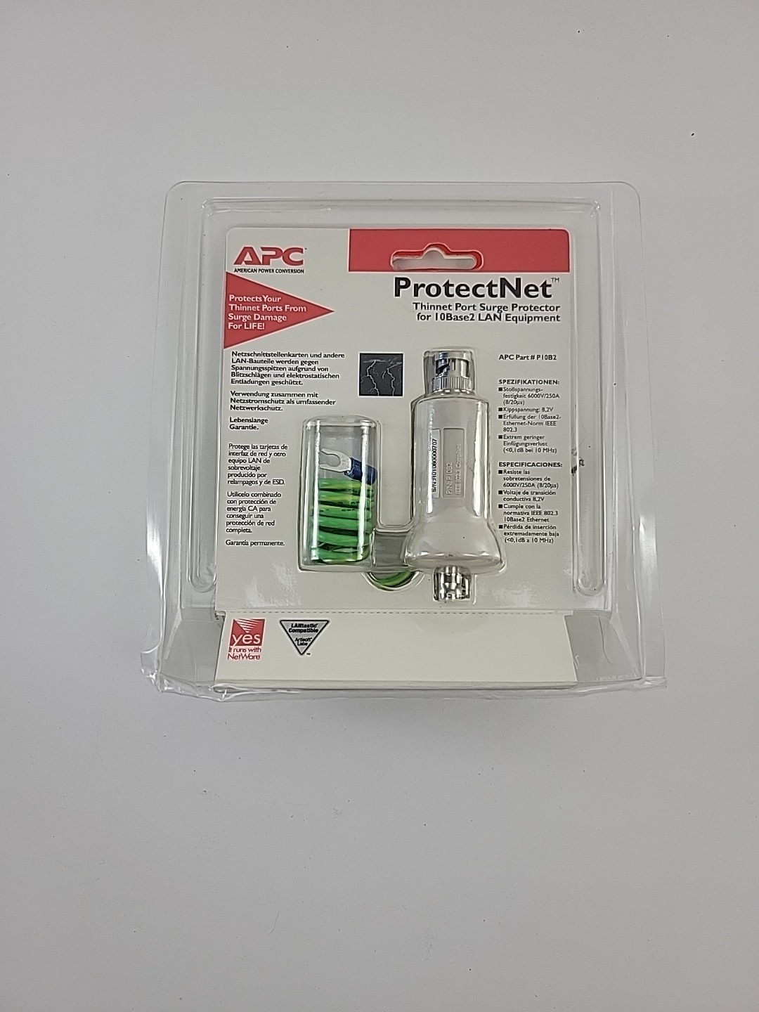 APC 10Base2 or DVR bnc connecter, network lightning arrestor surge suppressior 