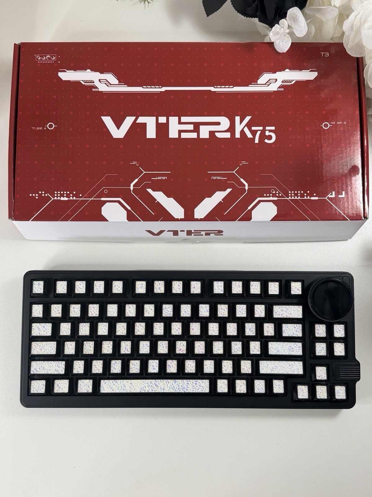 Feker K75 Lite Black Wireless  Mechanical Keyboard Coated Lacquer Keycaps