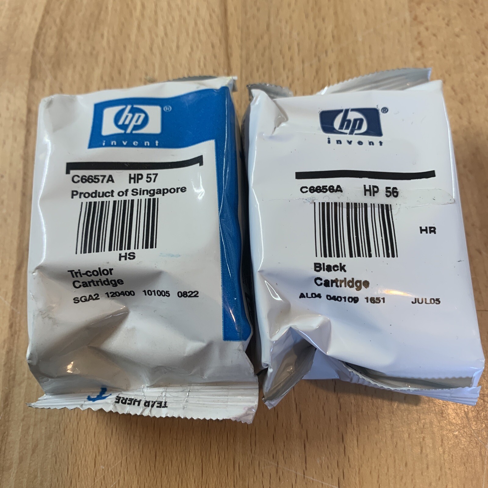 GENUINE NEW HP 56 57 Ink Cartridge 2-Pack for DeskJet  5150 5550 5850 9650 9680