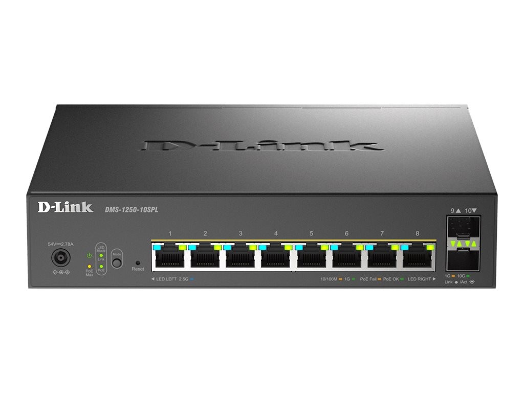 D-Link DMS-1250-10SPL Switch L2+ smart 2 x DMS-1250-10SPL/E