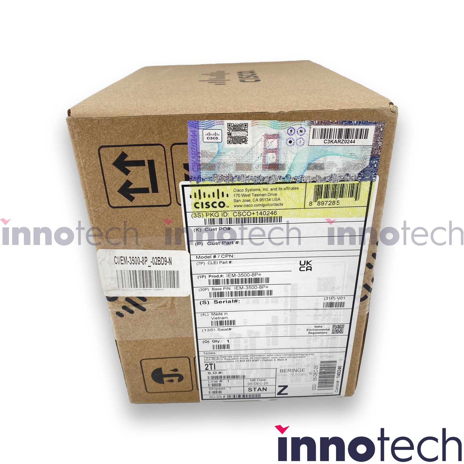Cisco Catalyst IEM-3500-8P Expansion Module New Sealed