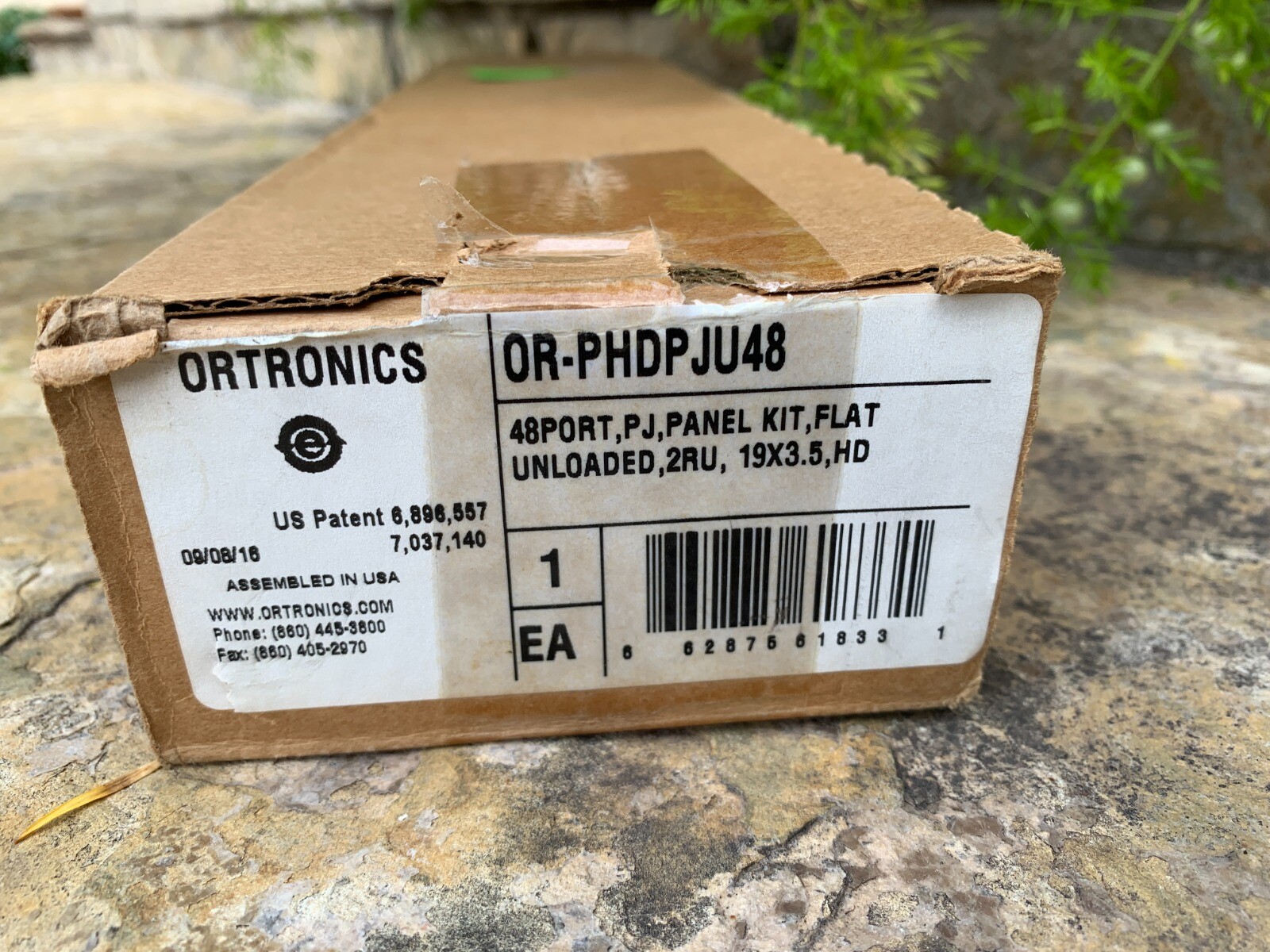 Ortronics  OR-PHDP JU48  48 Port Panel kit Flat Unloaded 19x3.5, HD, 2RU NEW