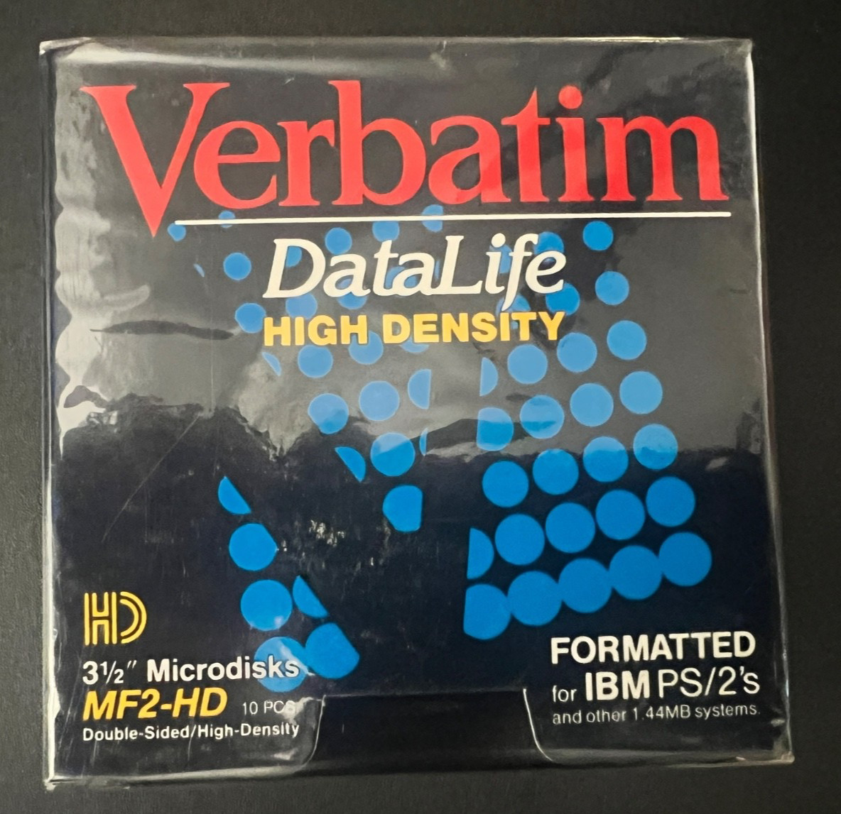 Verbatim Data Life High Density 3 1/2 in Microdisks New in Box Sealed Box of 10