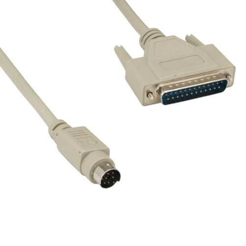 10x 6ft MDIN 8 8Pin Male To DB25 25 Pin Male Cable 28AWG for Mac to Modem