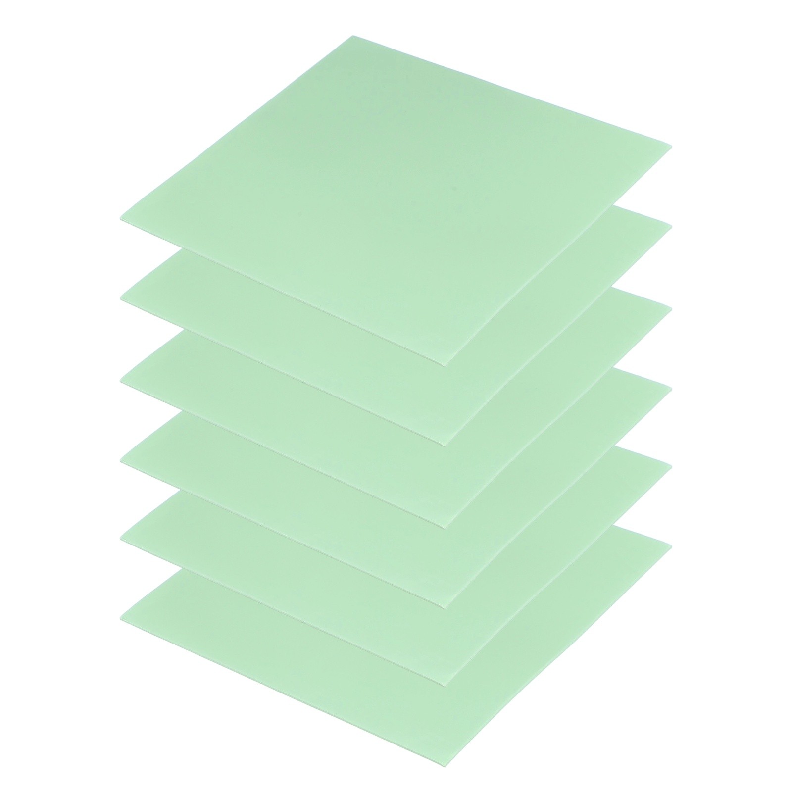 6 Pcs Thermal Pads 100x100x1mm for CPU GPU M.2 SSD NVMe Green
