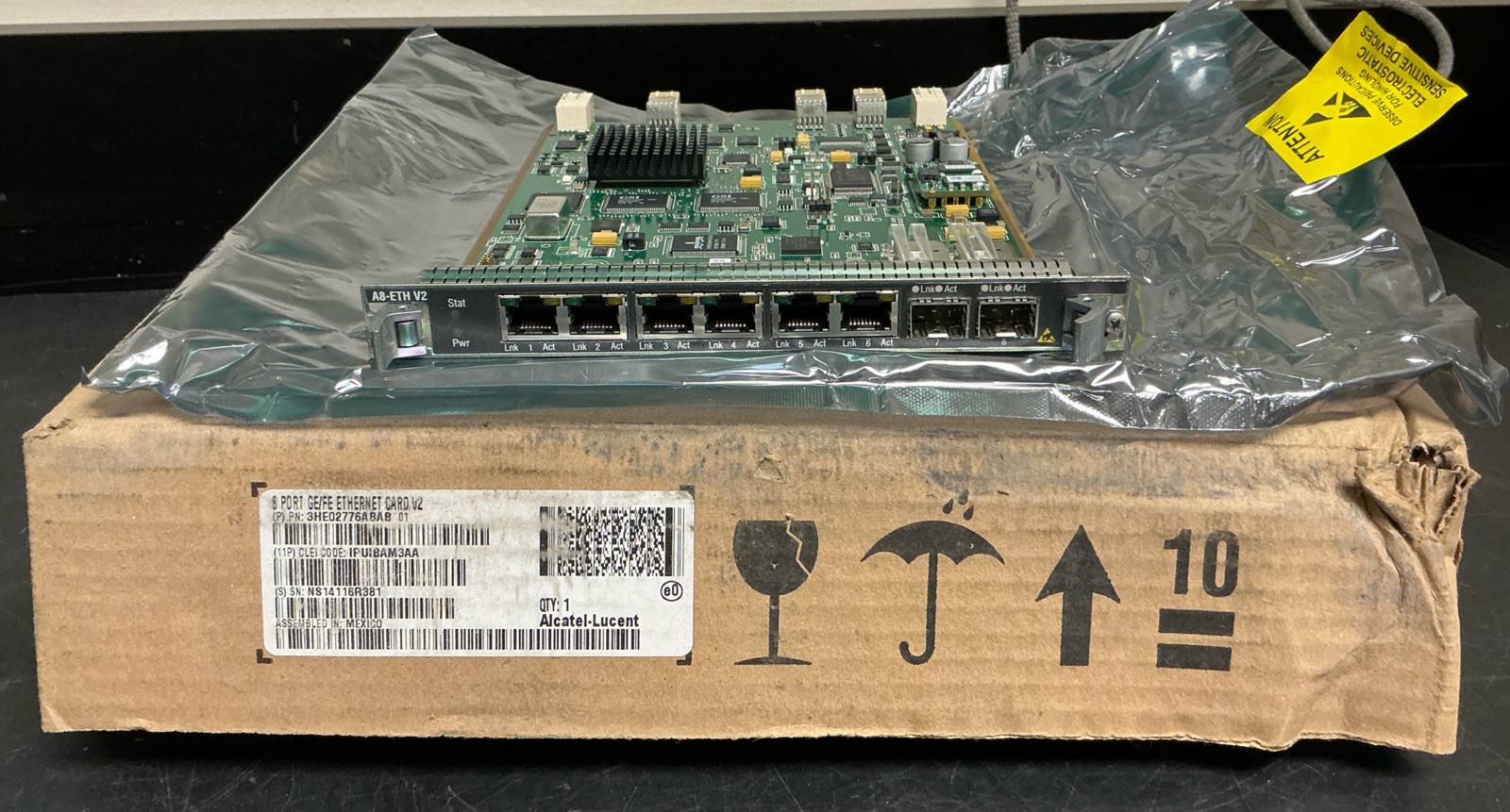 Alcatel-Lucent 8 Port GE/FE Ethernet Card V2 | 3HE02776ABAB01