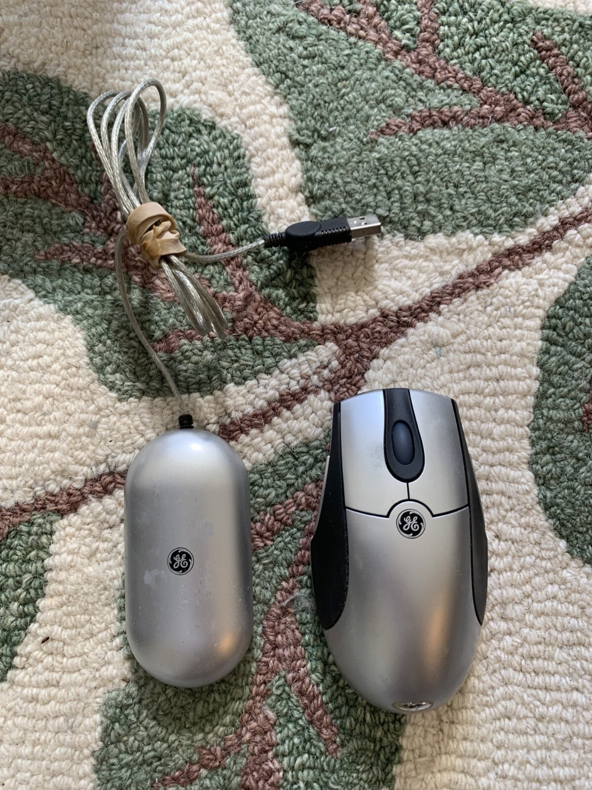 Vintage 1990's ERA GE Wired Optical Mouse Model HQXAGM-9300 HTF Rare