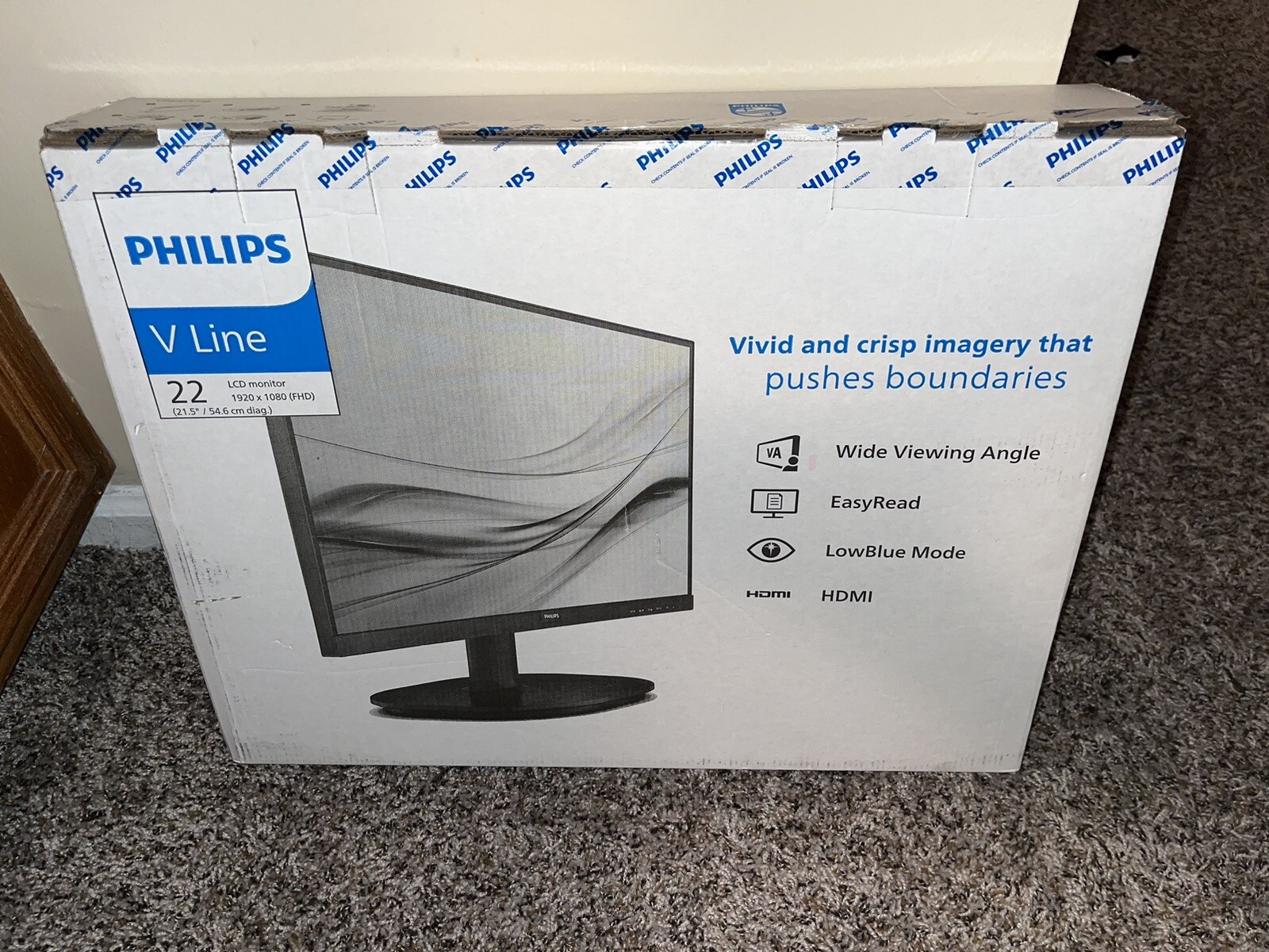 Philips 22" Full HD LED LCD Monitor 221V8L ,NEW